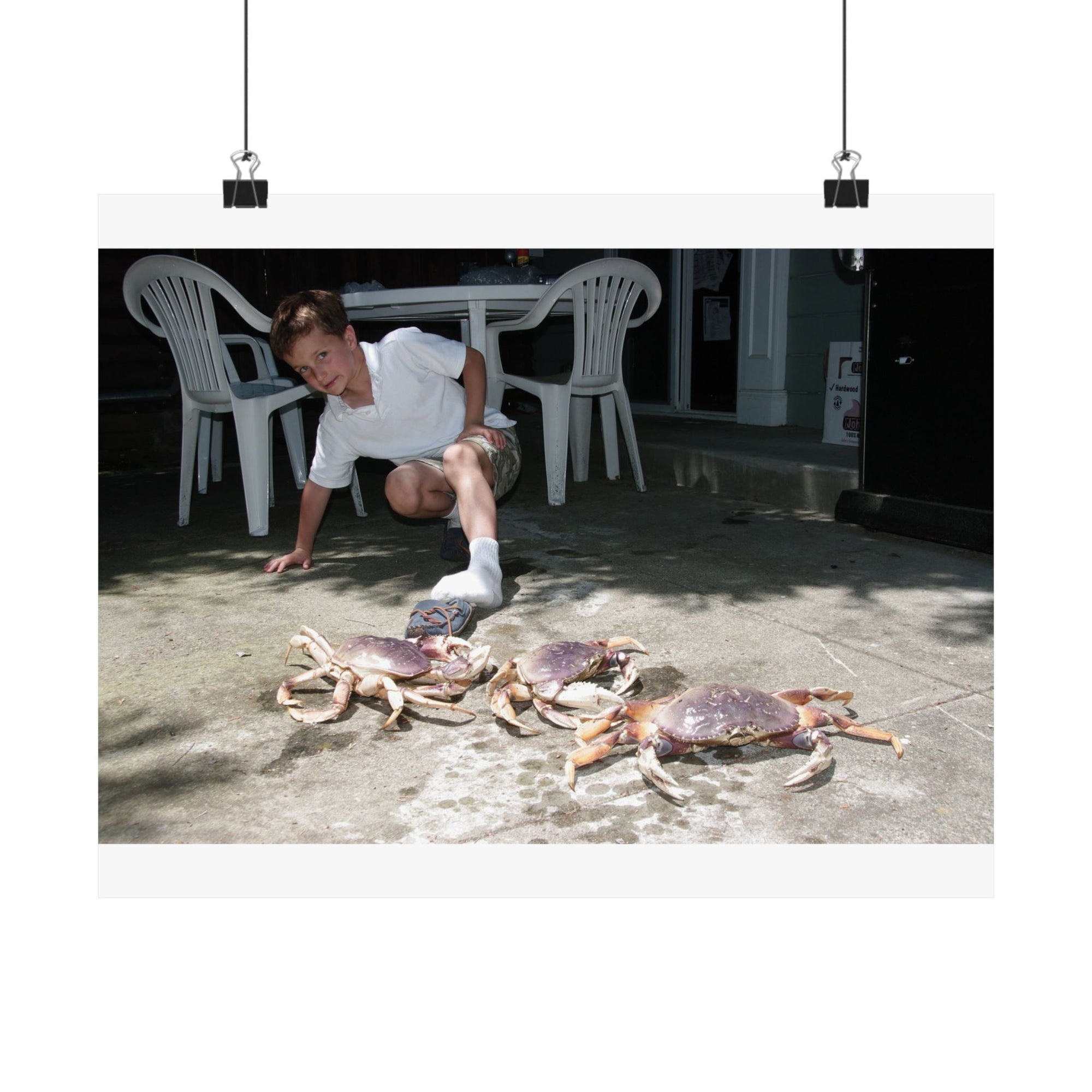 Danny and Crabs — photograph by Alex Frishberg