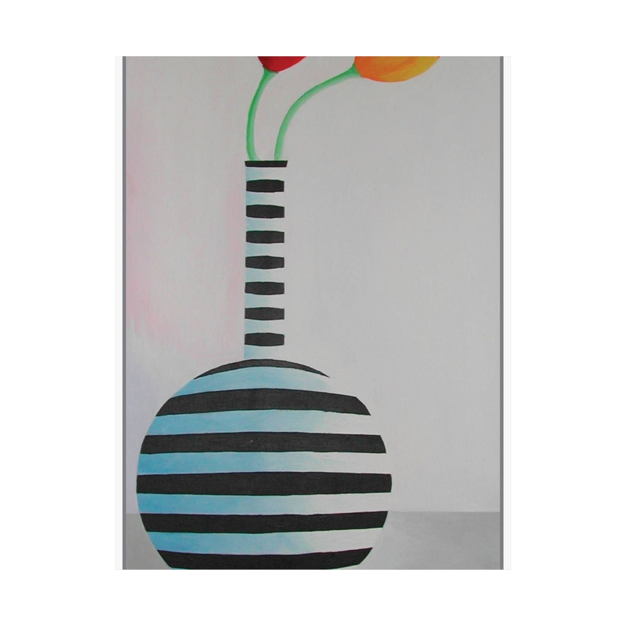 Two Tulips in a Vase — painting by Alex Frishberg