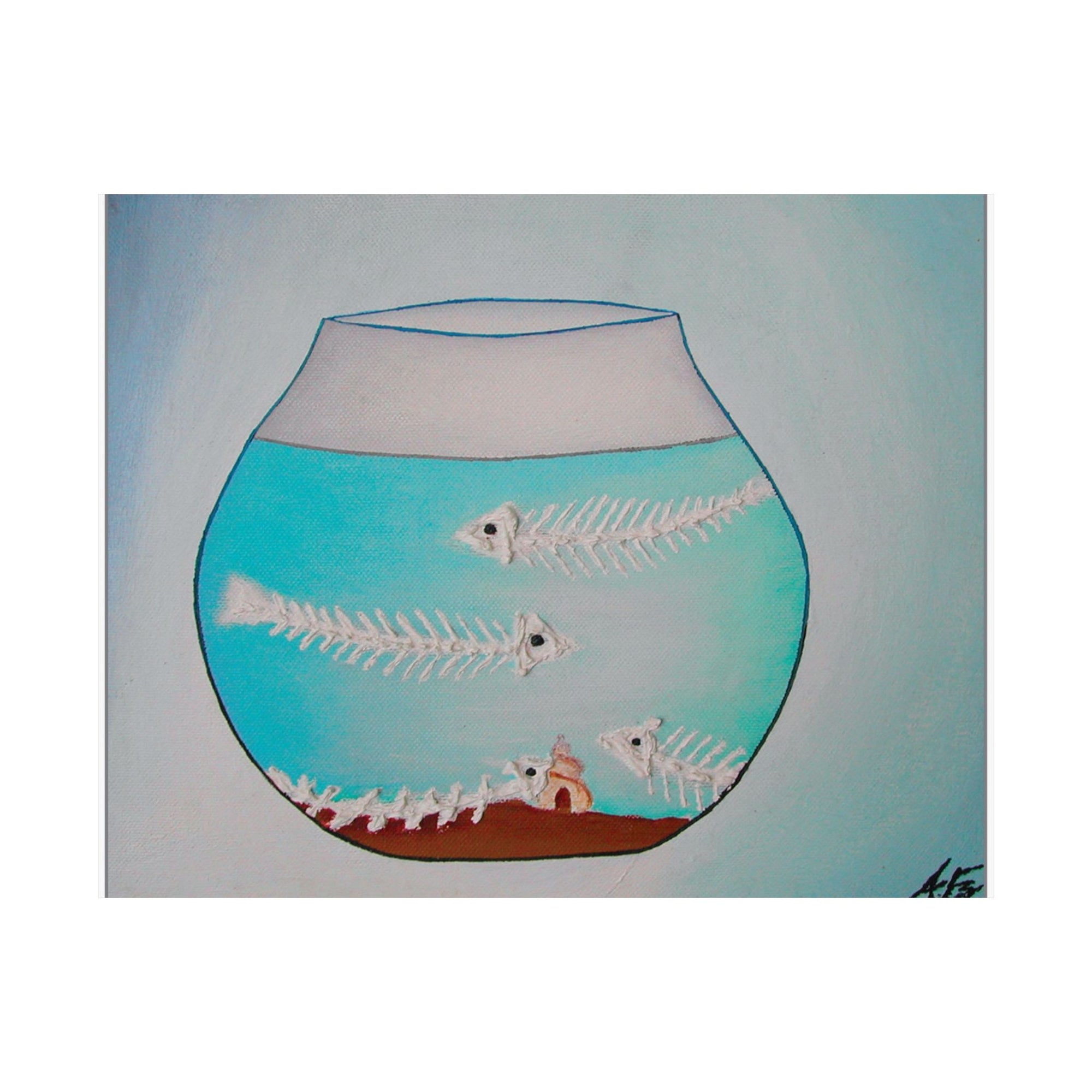 Fish in a Bowl, Part II — painting by Alex Frishberg