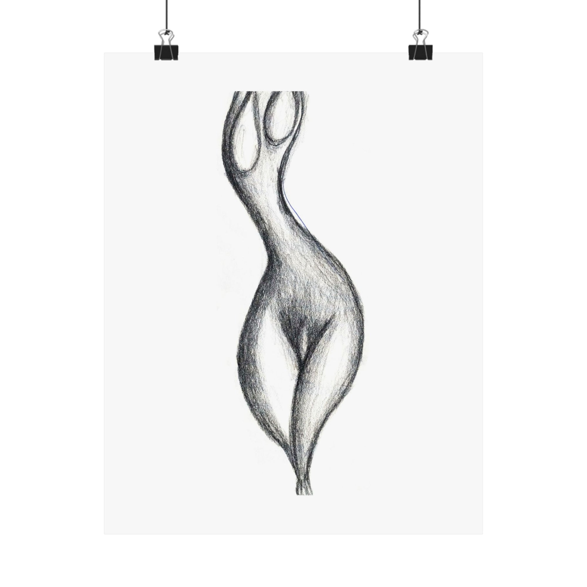 A Nude — drawing by Alex Frishberg