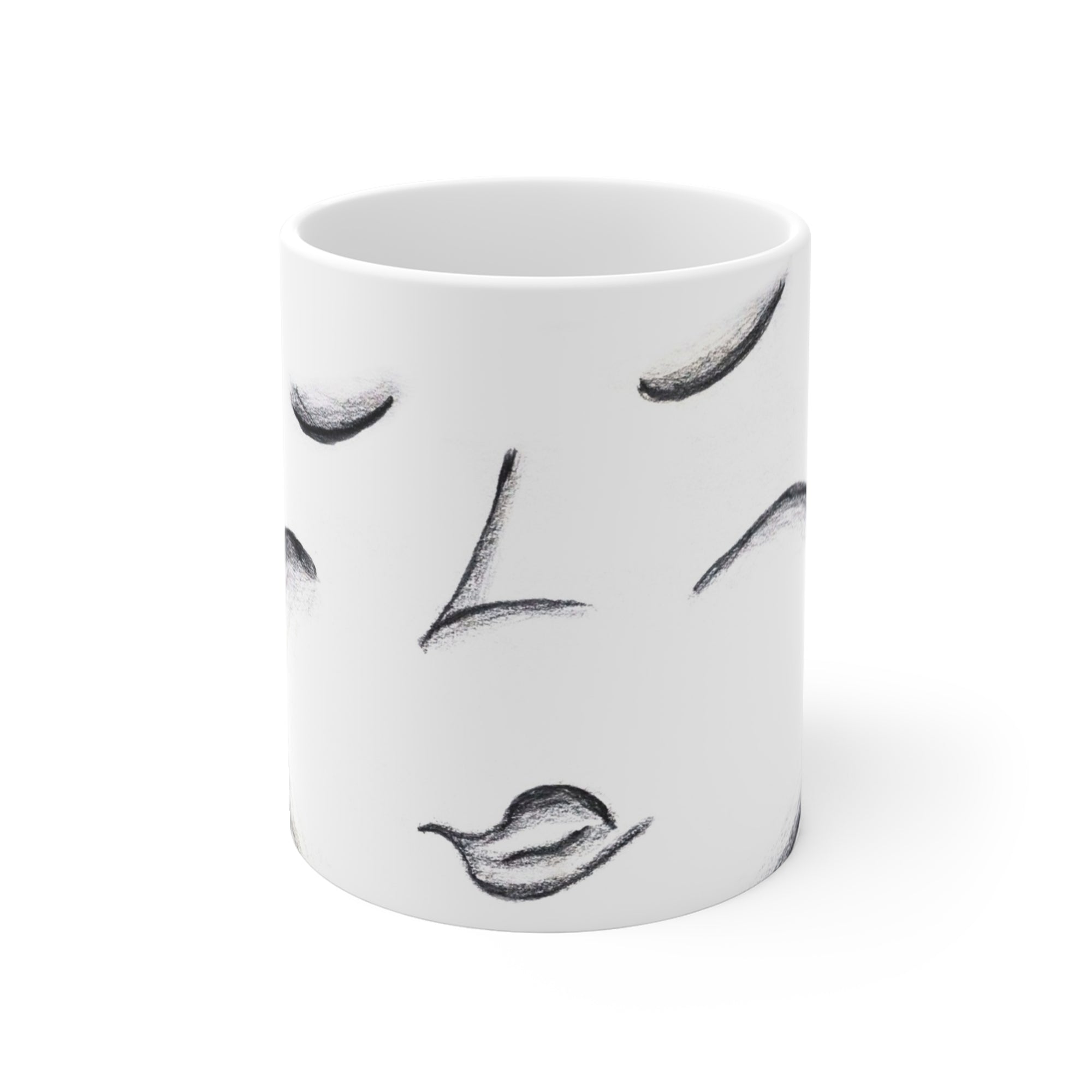 Sleeping Face Mug — by Alex Frishberg