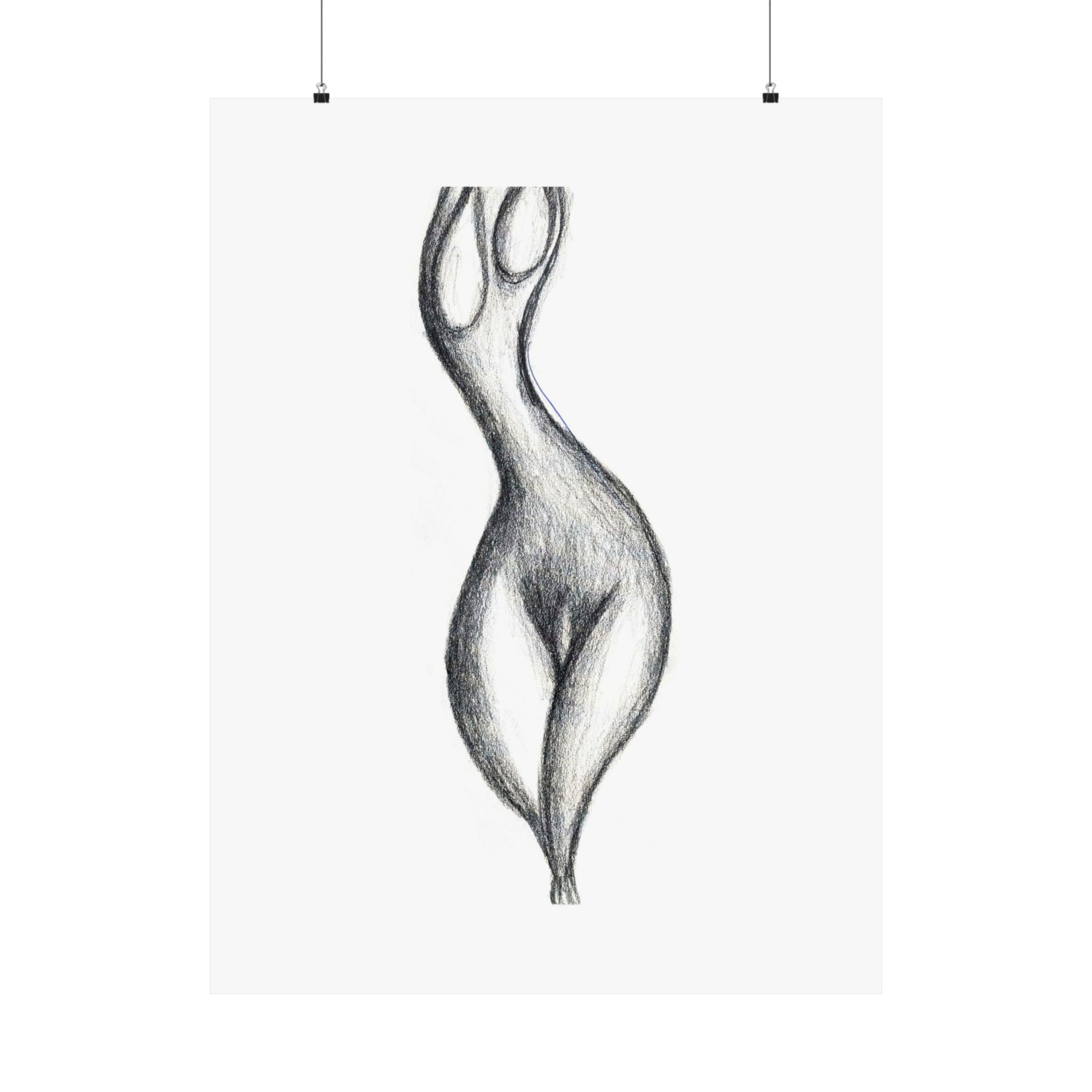 A Nude — drawing by Alex Frishberg