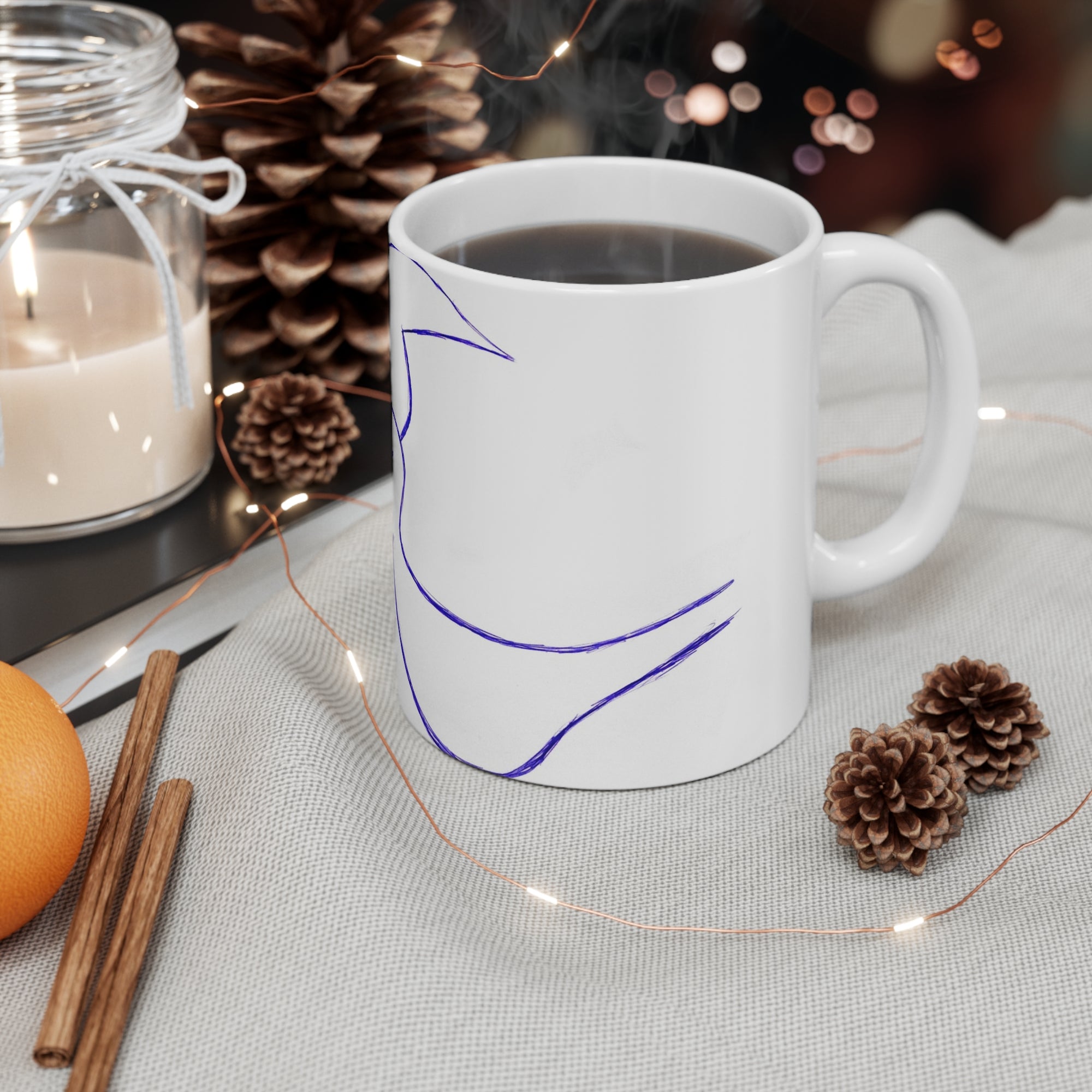 Two Doves in Love Mug — by Alex Frishberg