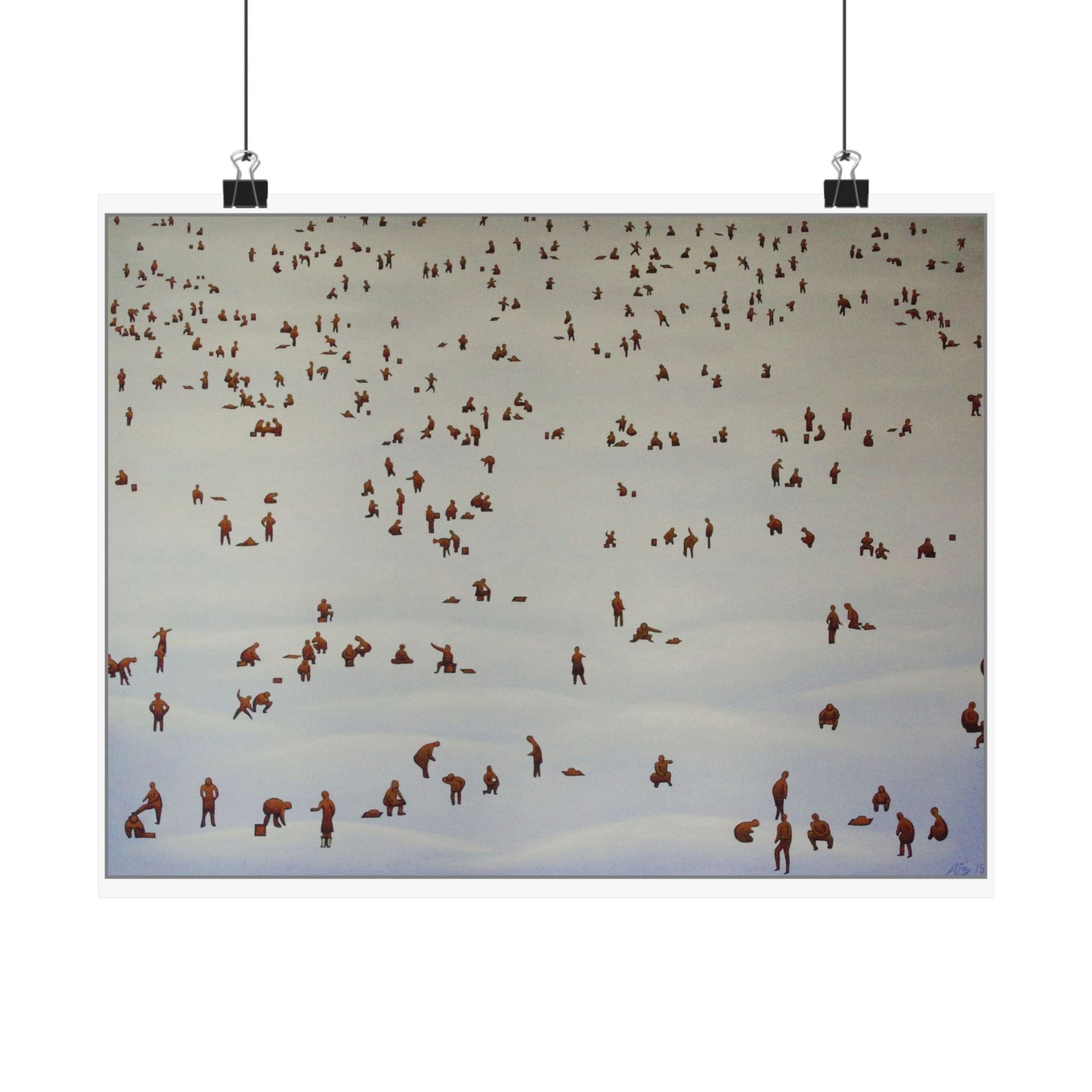 Ice Fishing I — painting by Alex Frishberg