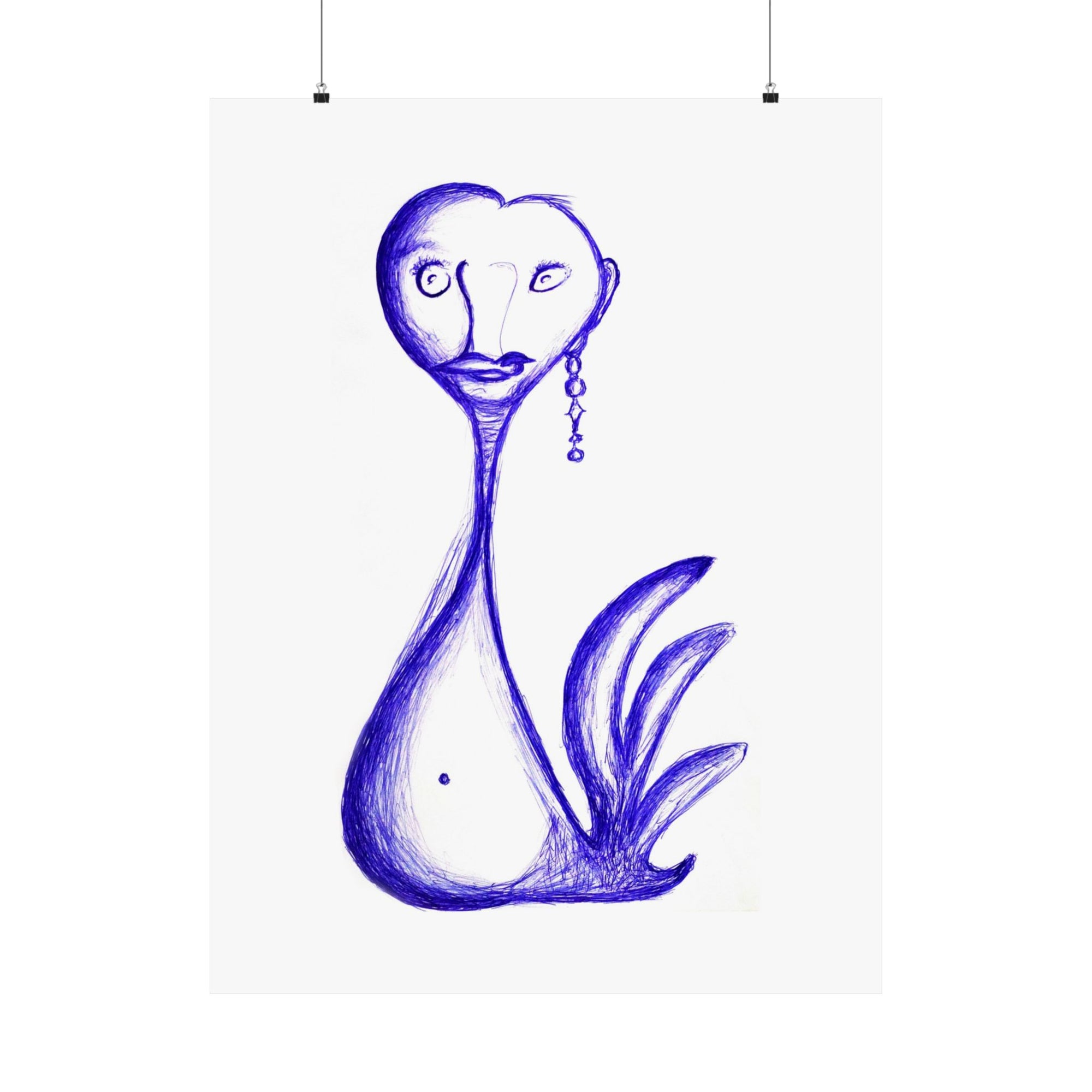 Gay Swan — drawing by Alex Frishberg