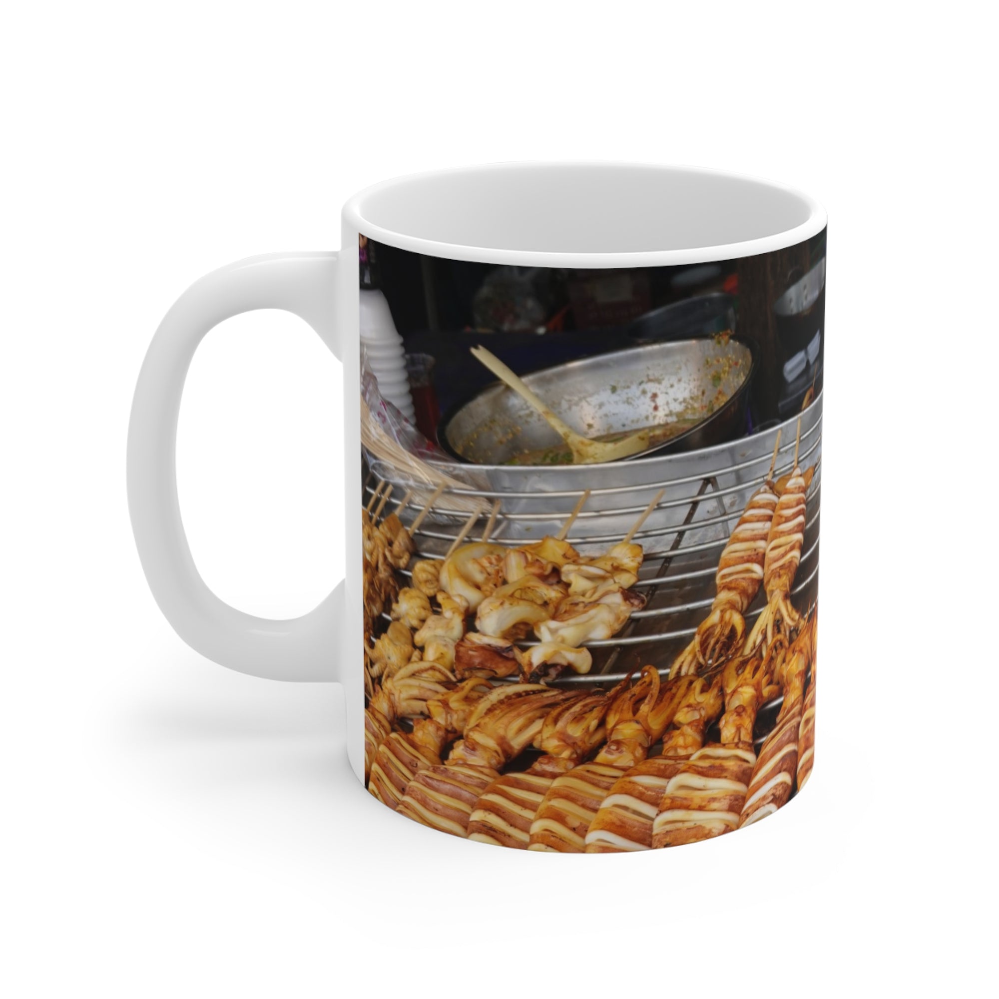 Scorpion Skewers Mug — by Alex Frishberg