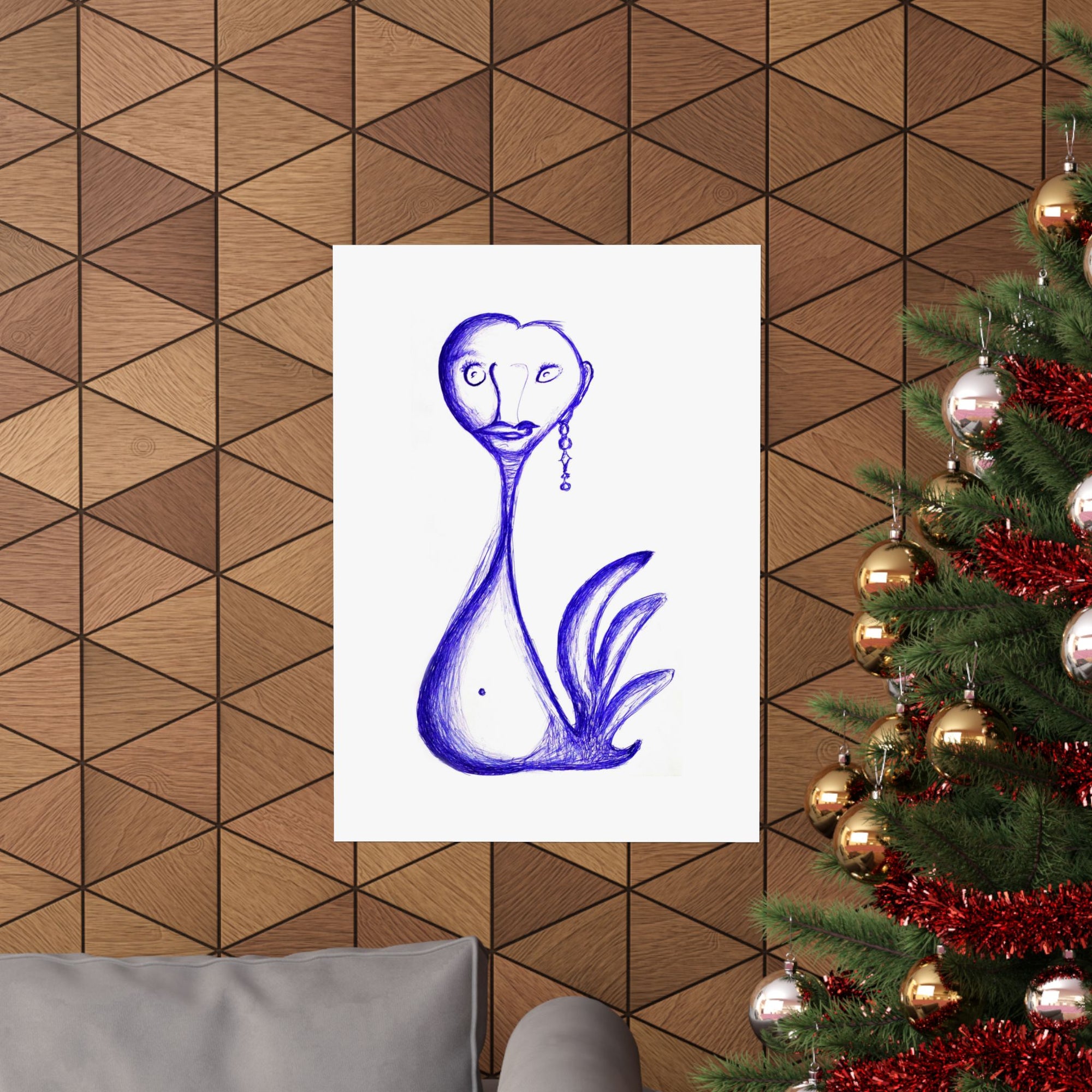 Gay Swan — drawing by Alex Frishberg