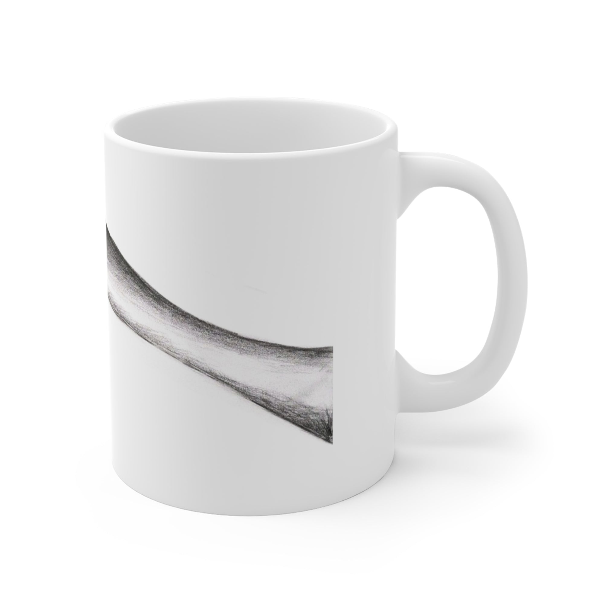 Curious Stork Mug — by Alex Frishberg