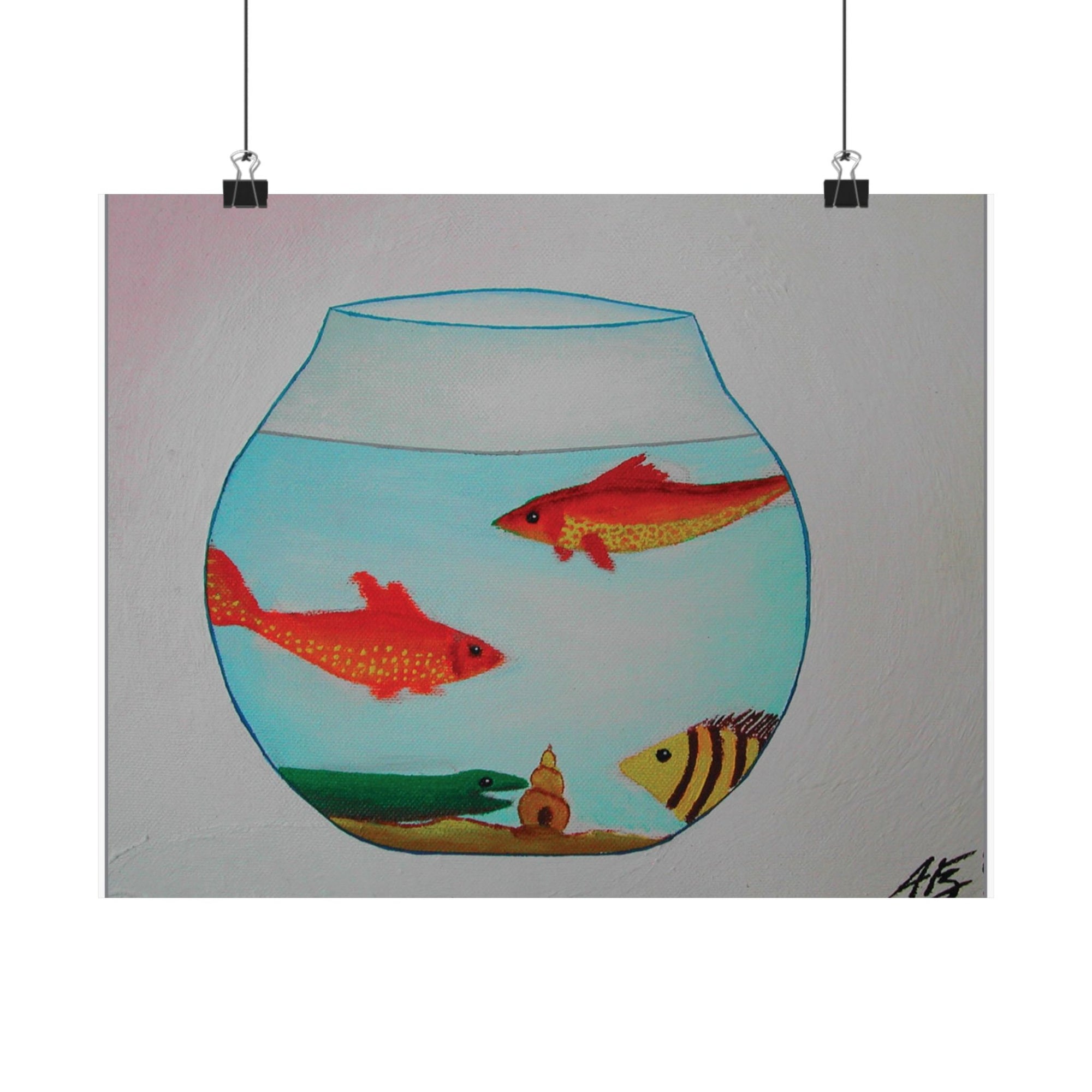 Fish in a Bowl, Part I — painting by Alex Frishberg