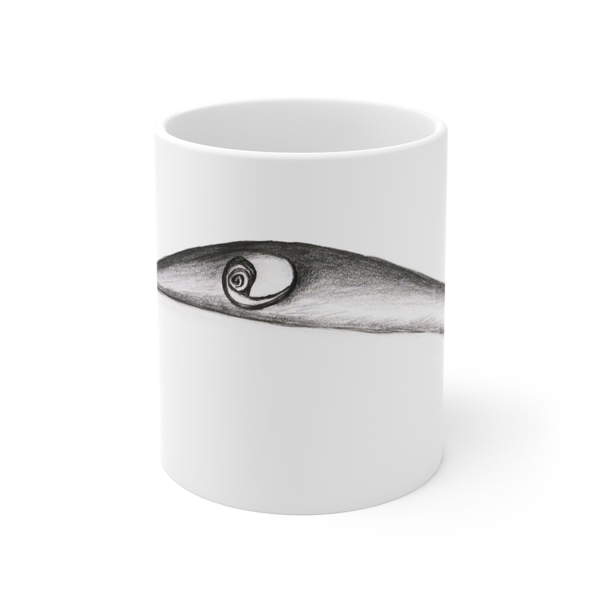 Curious Stork Mug — by Alex Frishberg