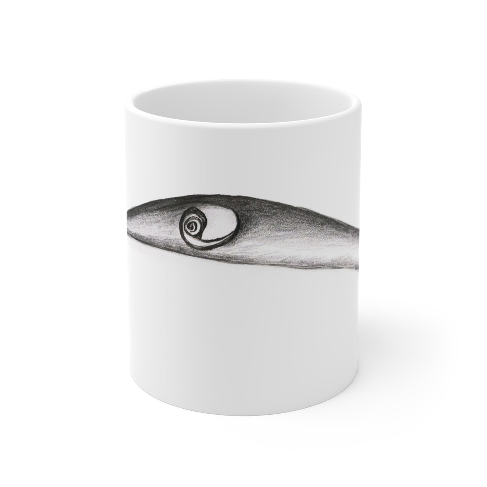 Curious Stork Mug — by Alex Frishberg