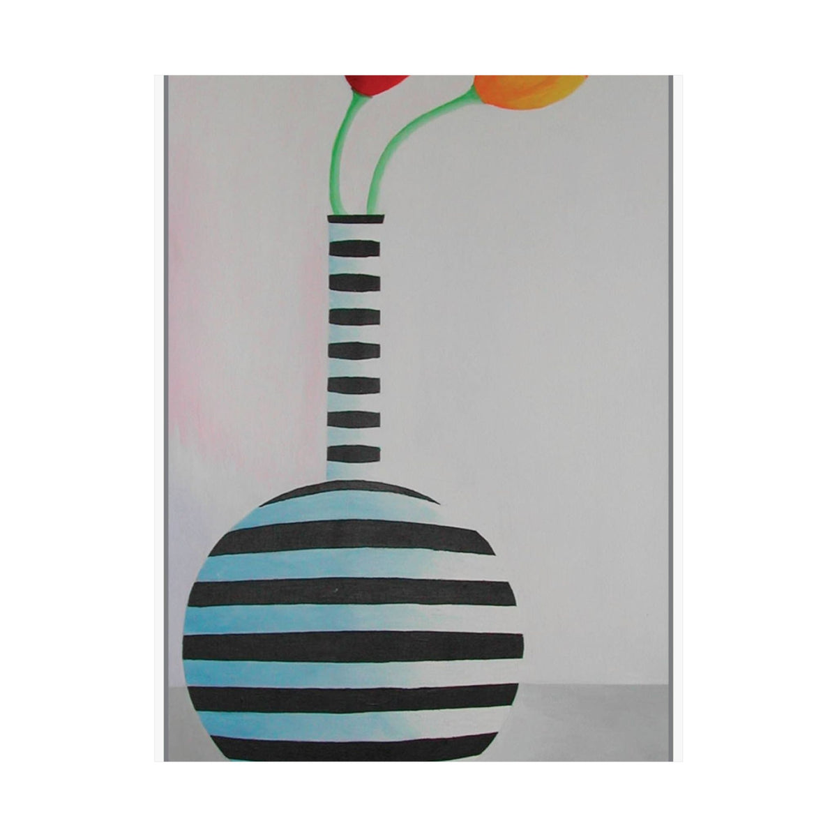 Two Tulips in a Vase — painting by Alex Frishberg