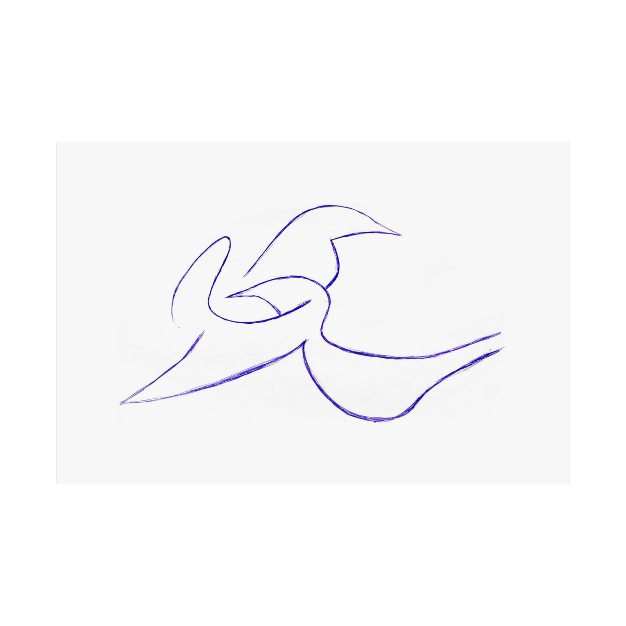 Two Doves in Love — drawing by Alex Frishberg