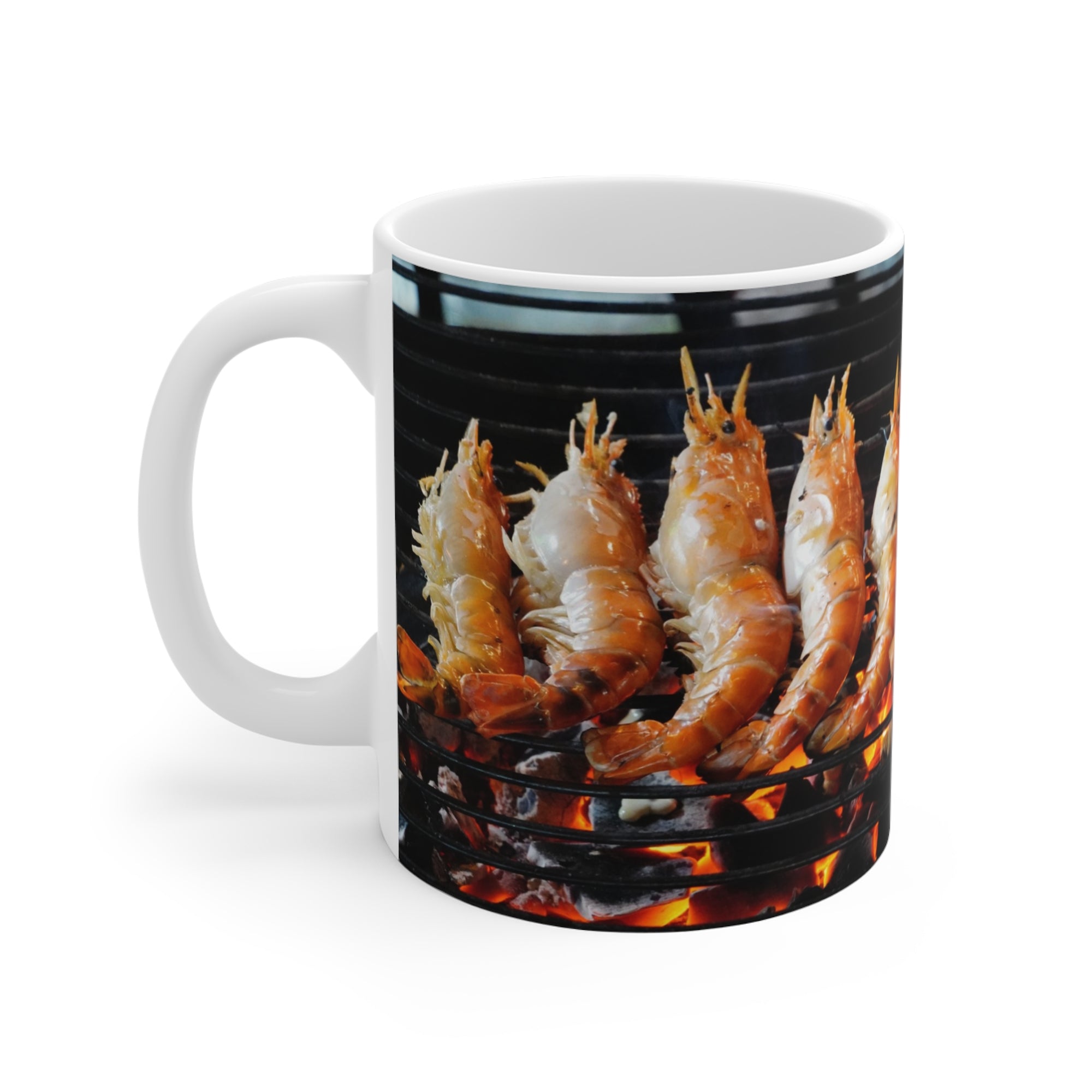 Prawns on Fire Mug — by Alex Frishberg