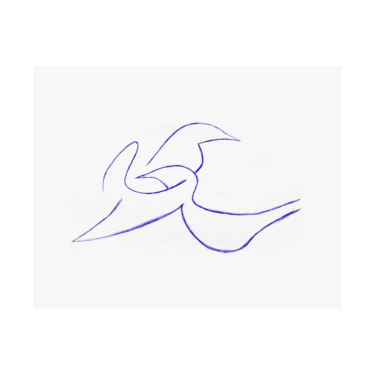 Two Doves in Love — drawing by Alex Frishberg