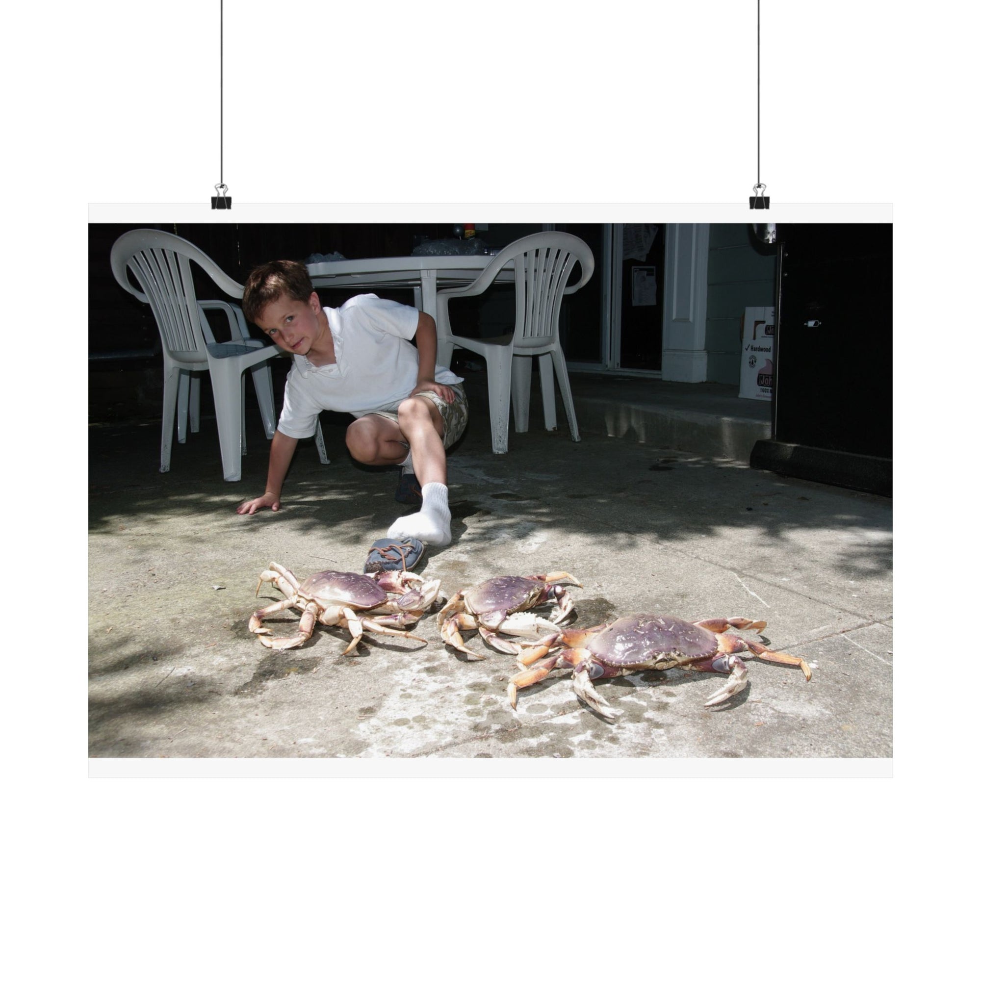 Danny and Crabs — photograph by Alex Frishberg