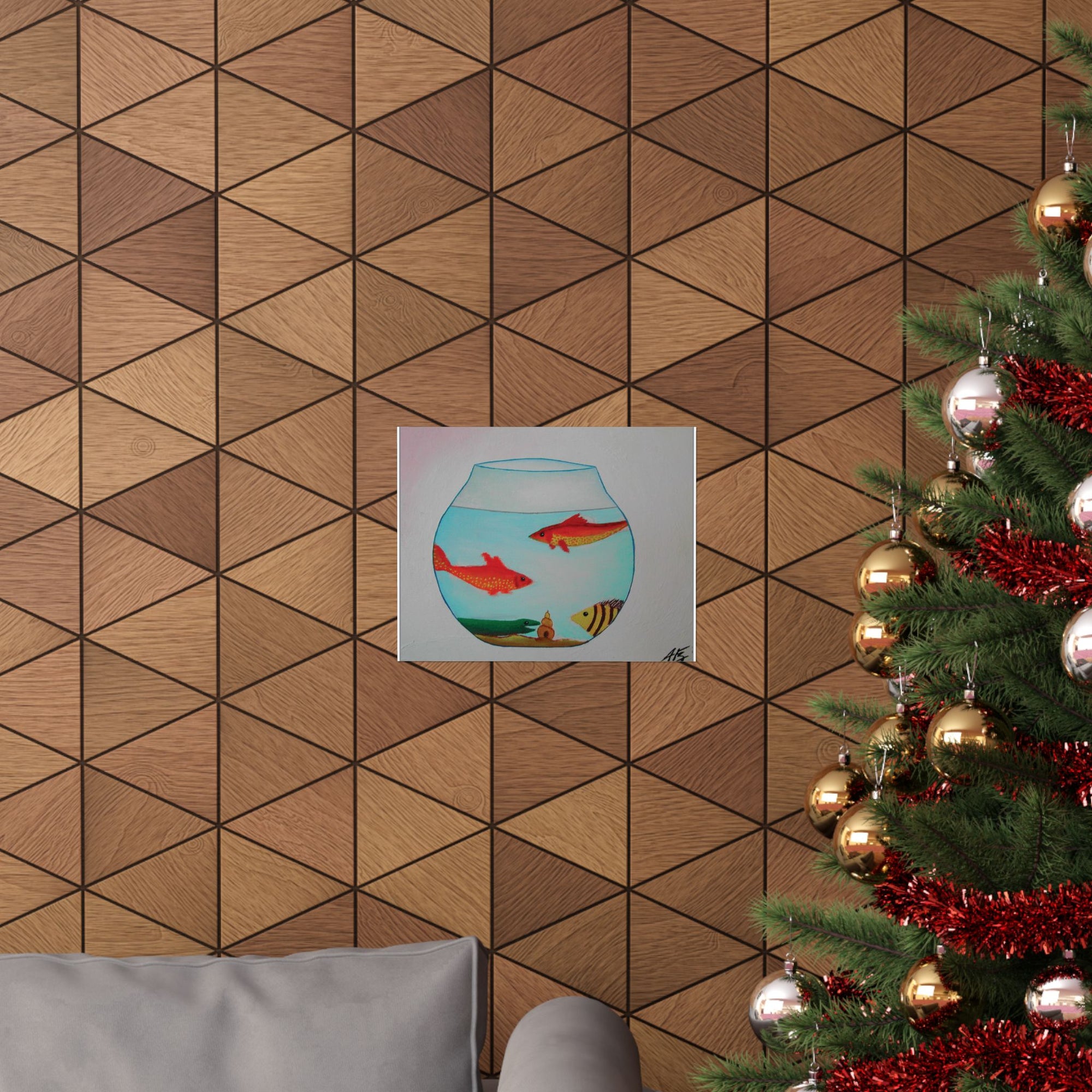 Fish in a Bowl, Part I — painting by Alex Frishberg