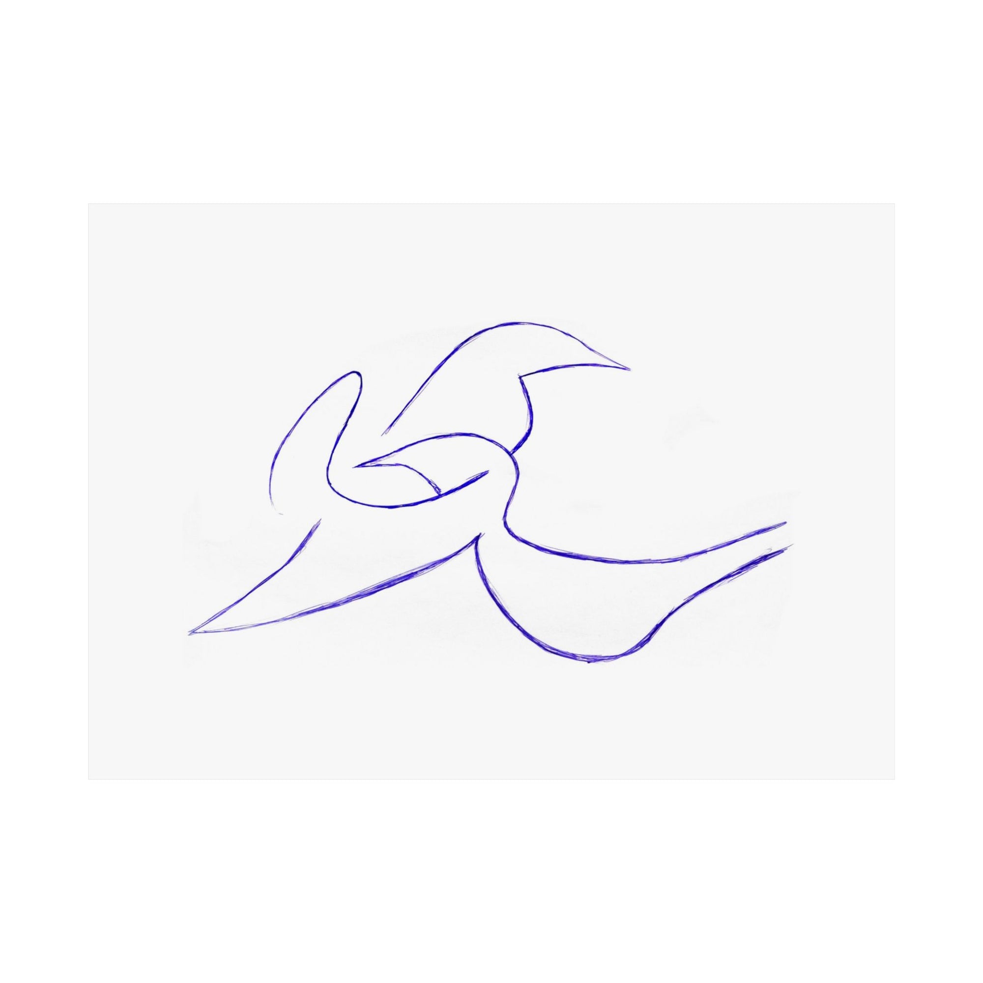Two Doves in Love — drawing by Alex Frishberg