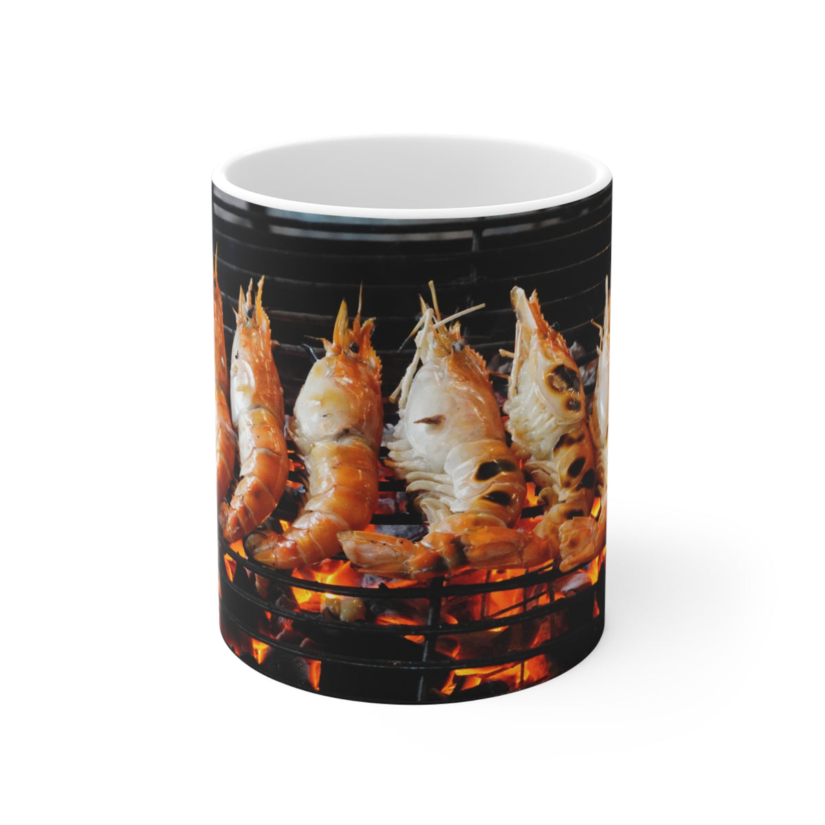 Prawns on Fire Mug — by Alex Frishberg