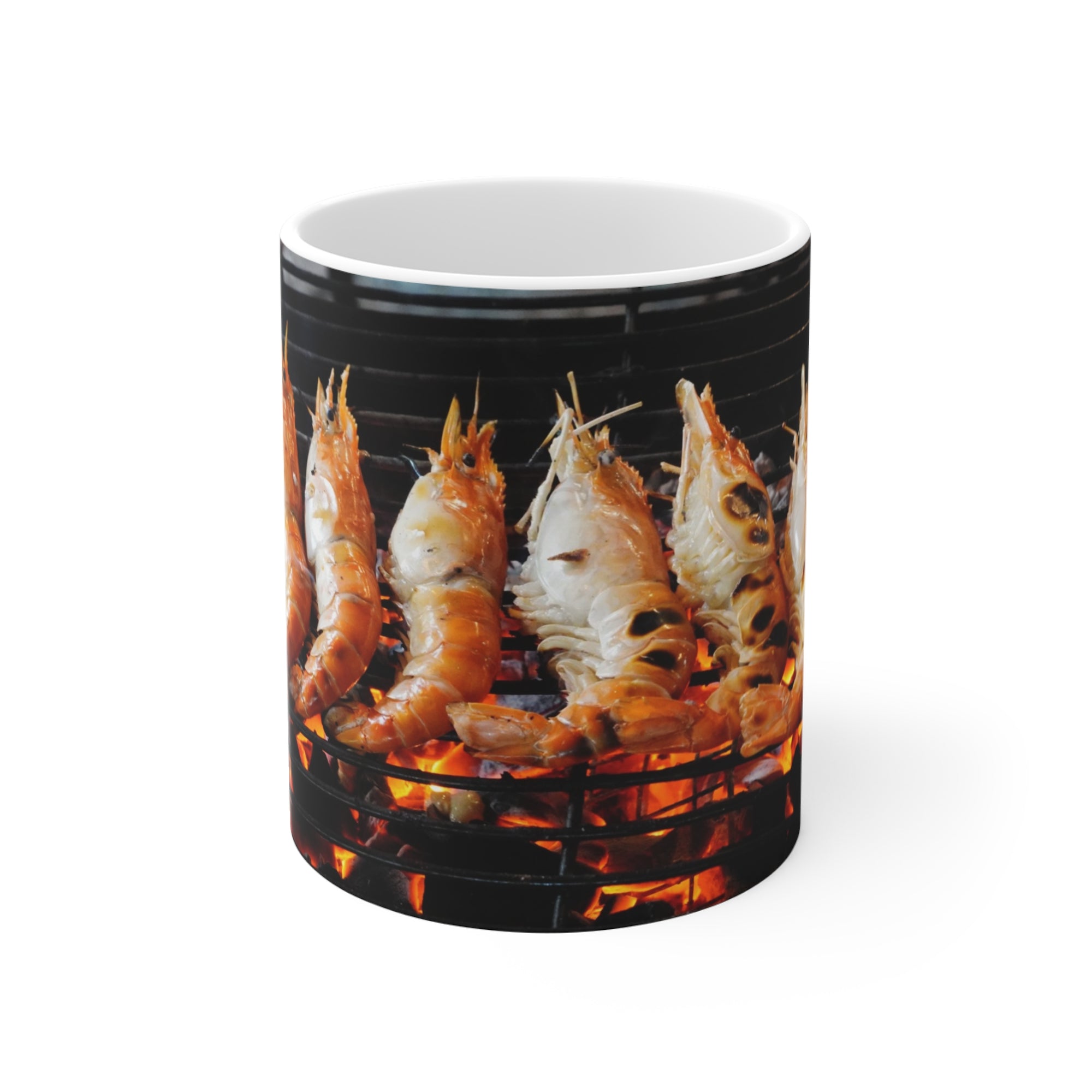 Prawns on Fire Mug — by Alex Frishberg