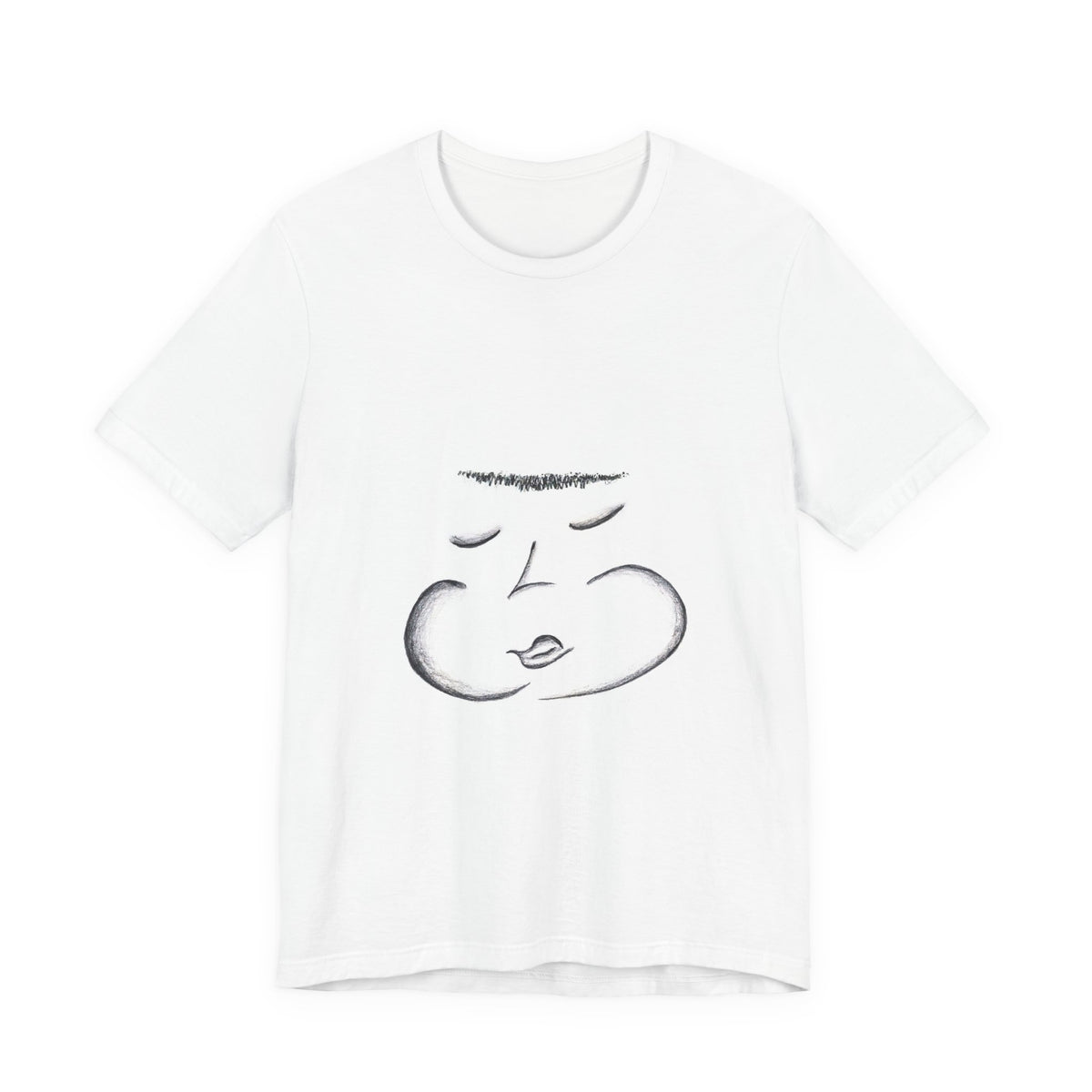 Sleeping Face Tee — sketch by Alex Frishberg