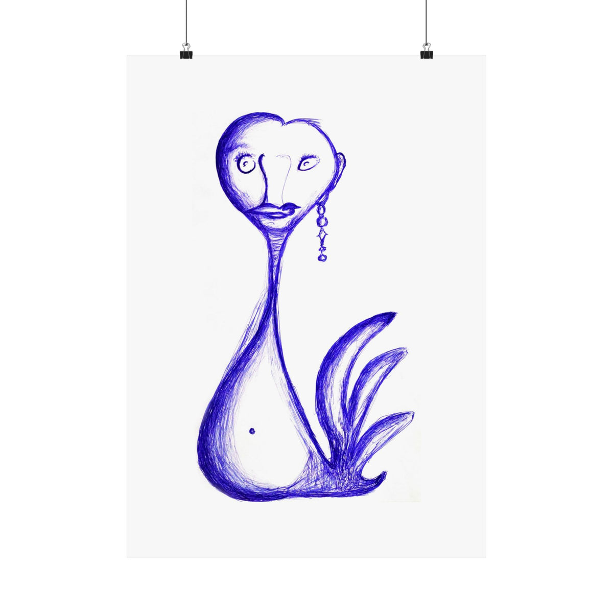 Gay Swan — drawing by Alex Frishberg