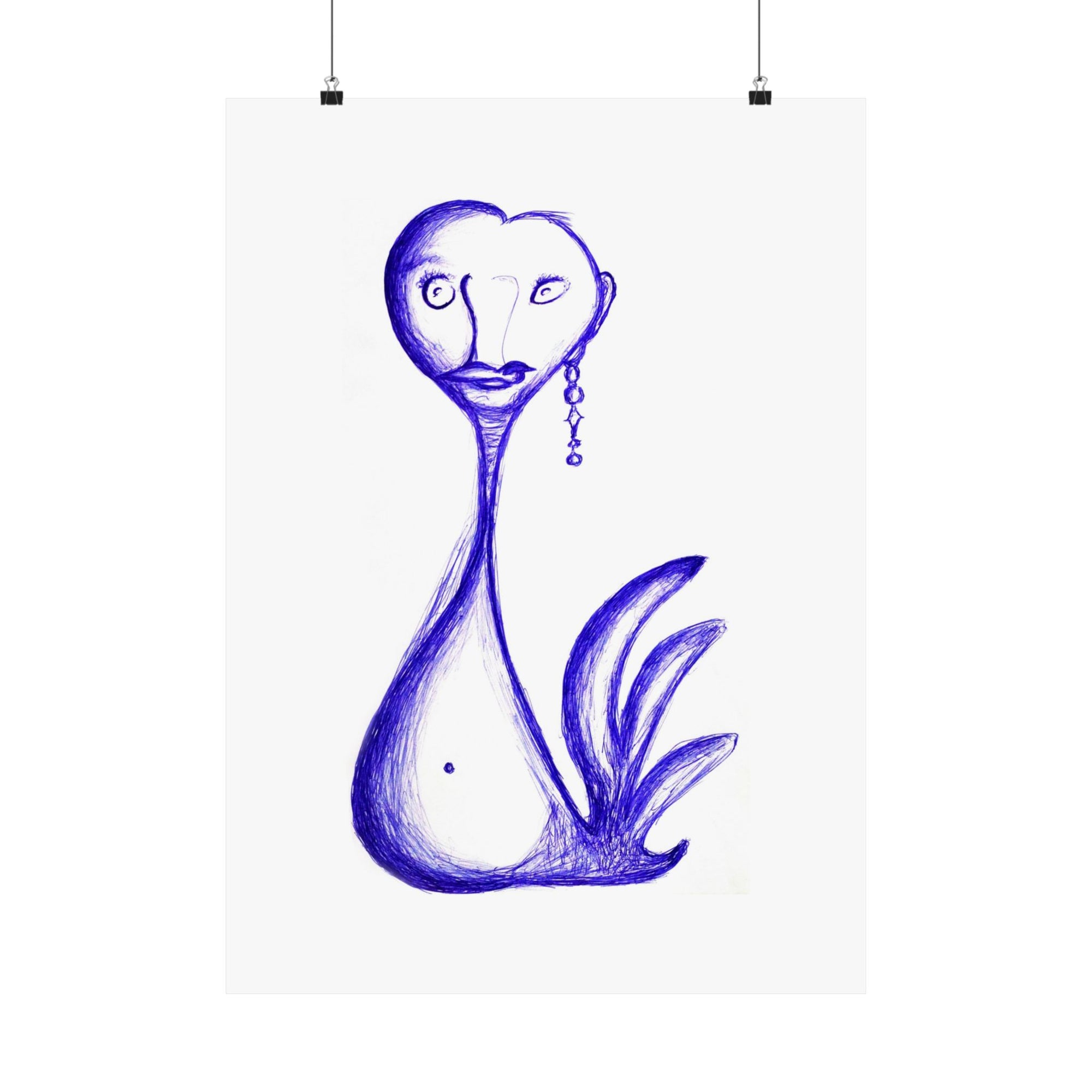 Gay Swan — drawing by Alex Frishberg