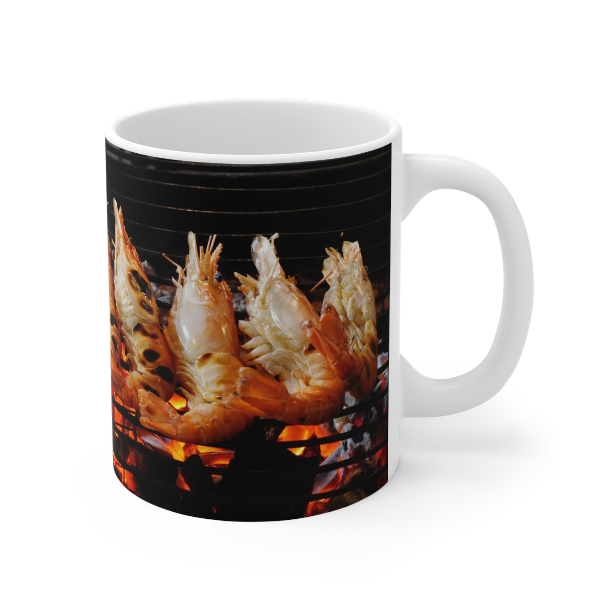 Prawns on Fire Mug — by Alex Frishberg