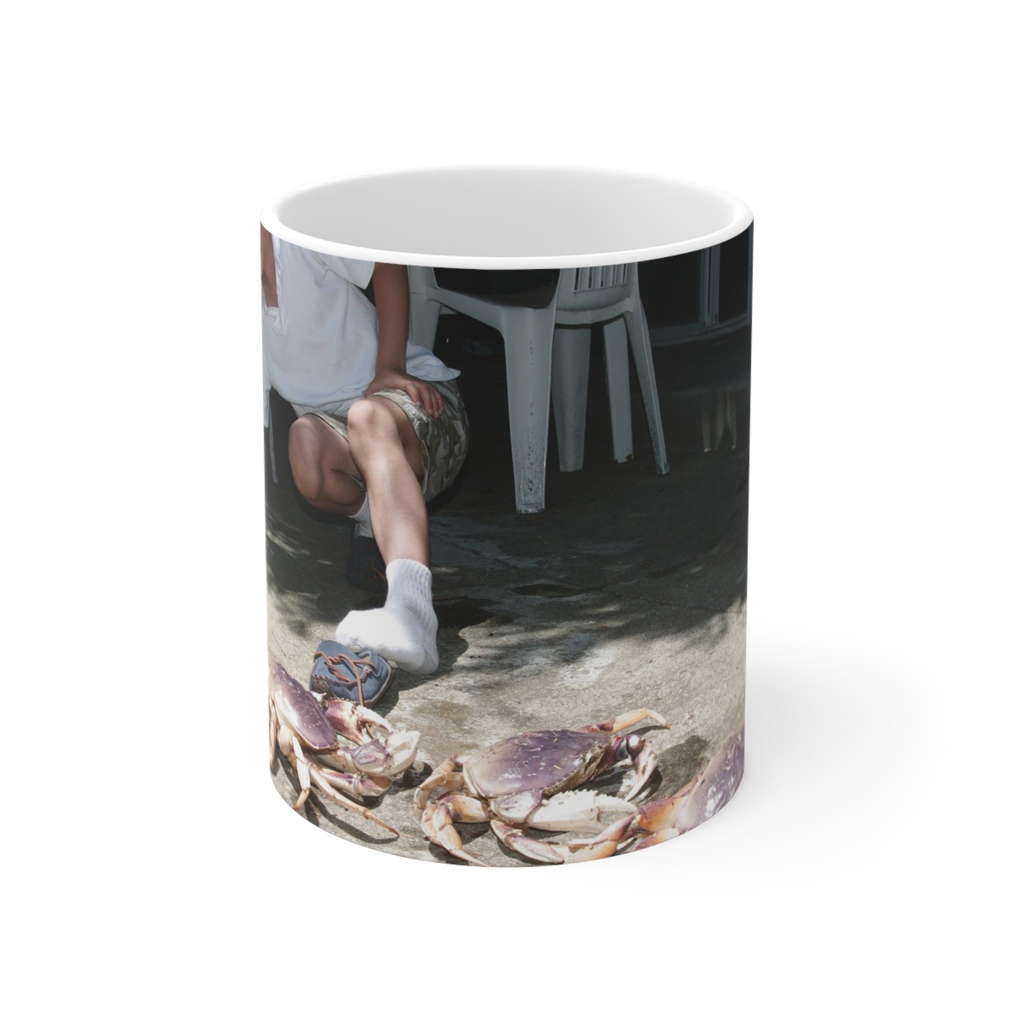 Danny and Crabs Mug — by Alex Frishberg
