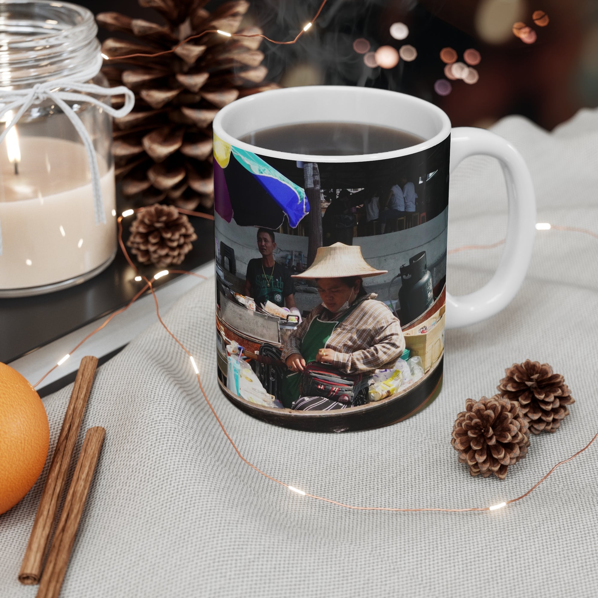 Floating Market Mug — by Alex Frishberg