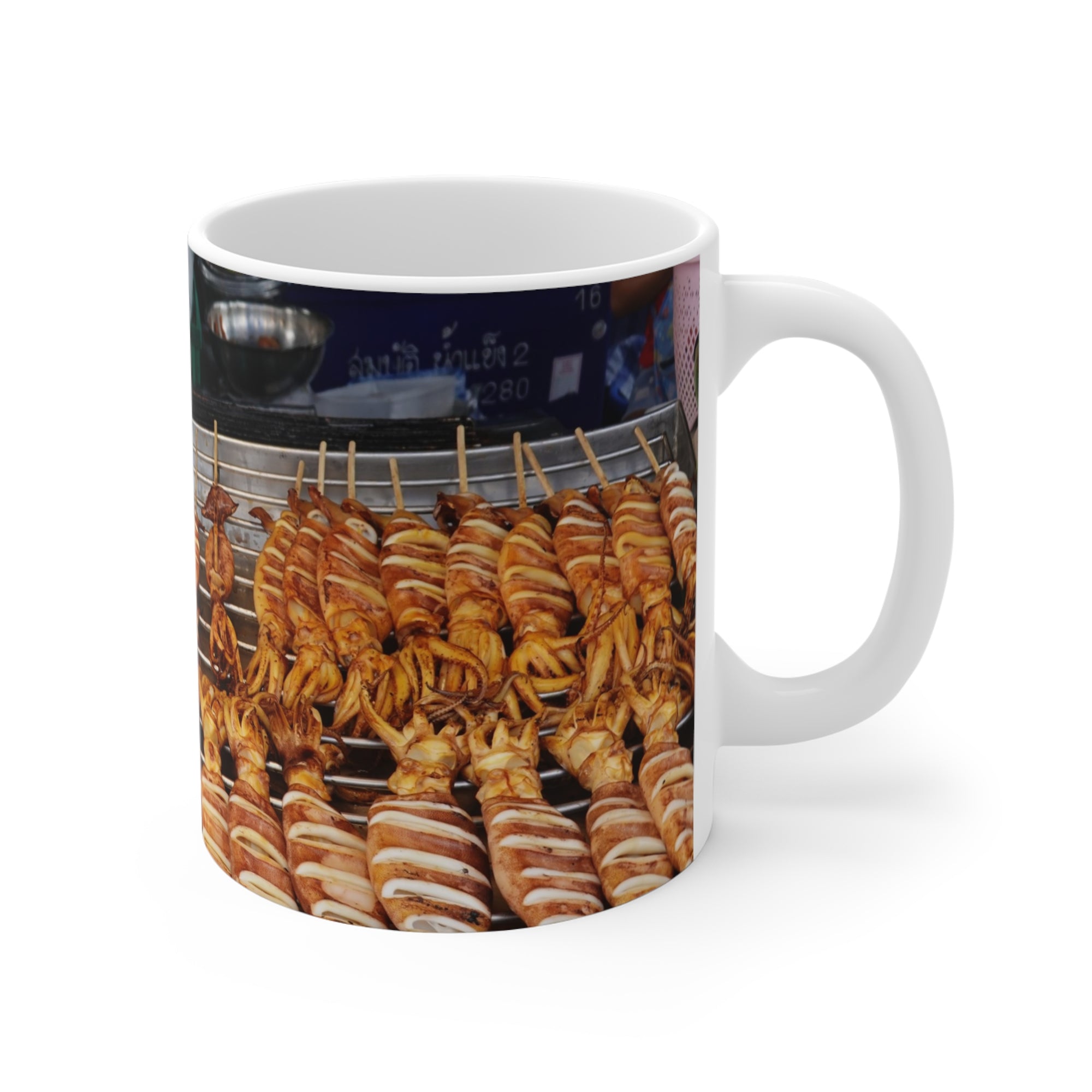 Scorpion Skewers Mug — by Alex Frishberg