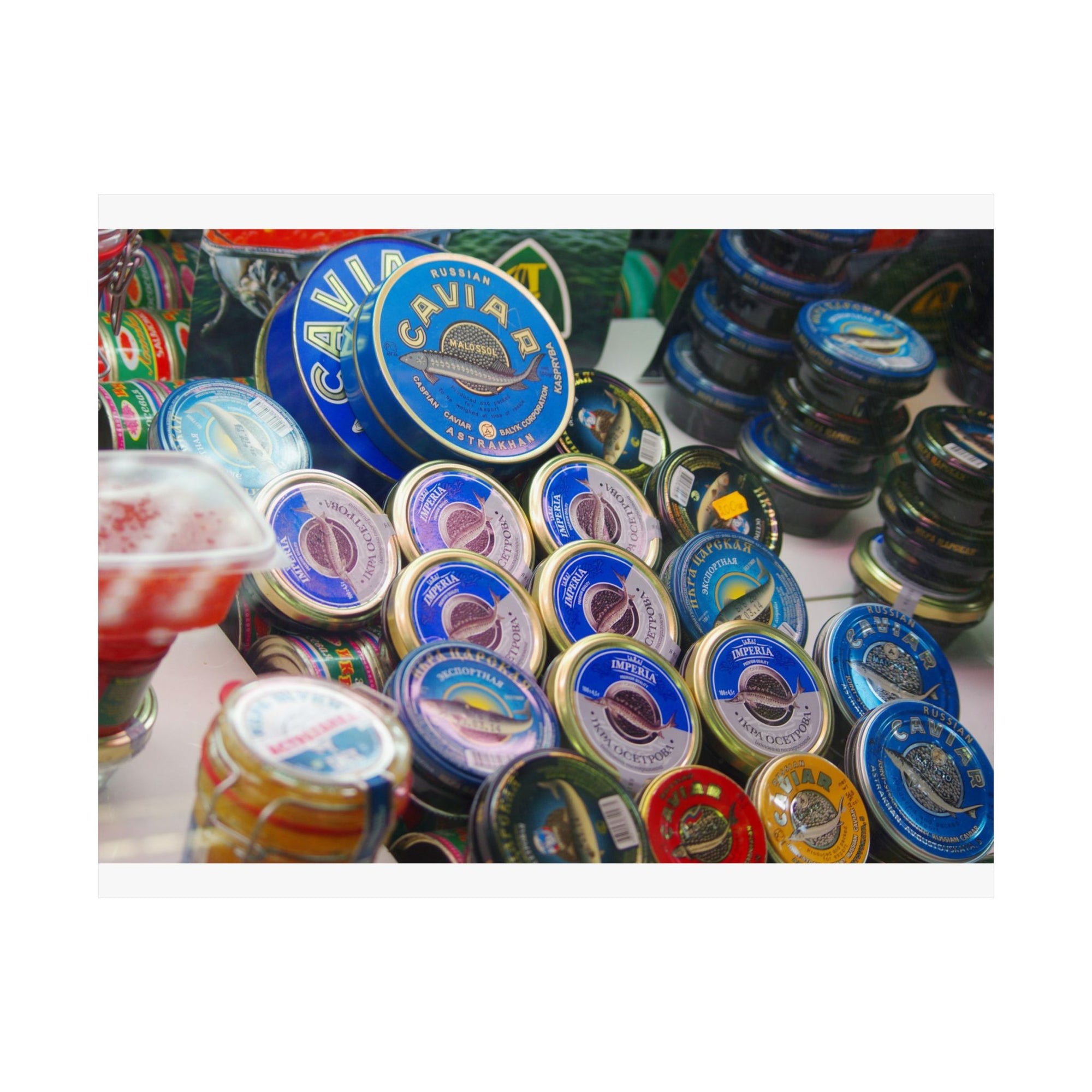 Caviar Tins — photograph by Alex Frishberg