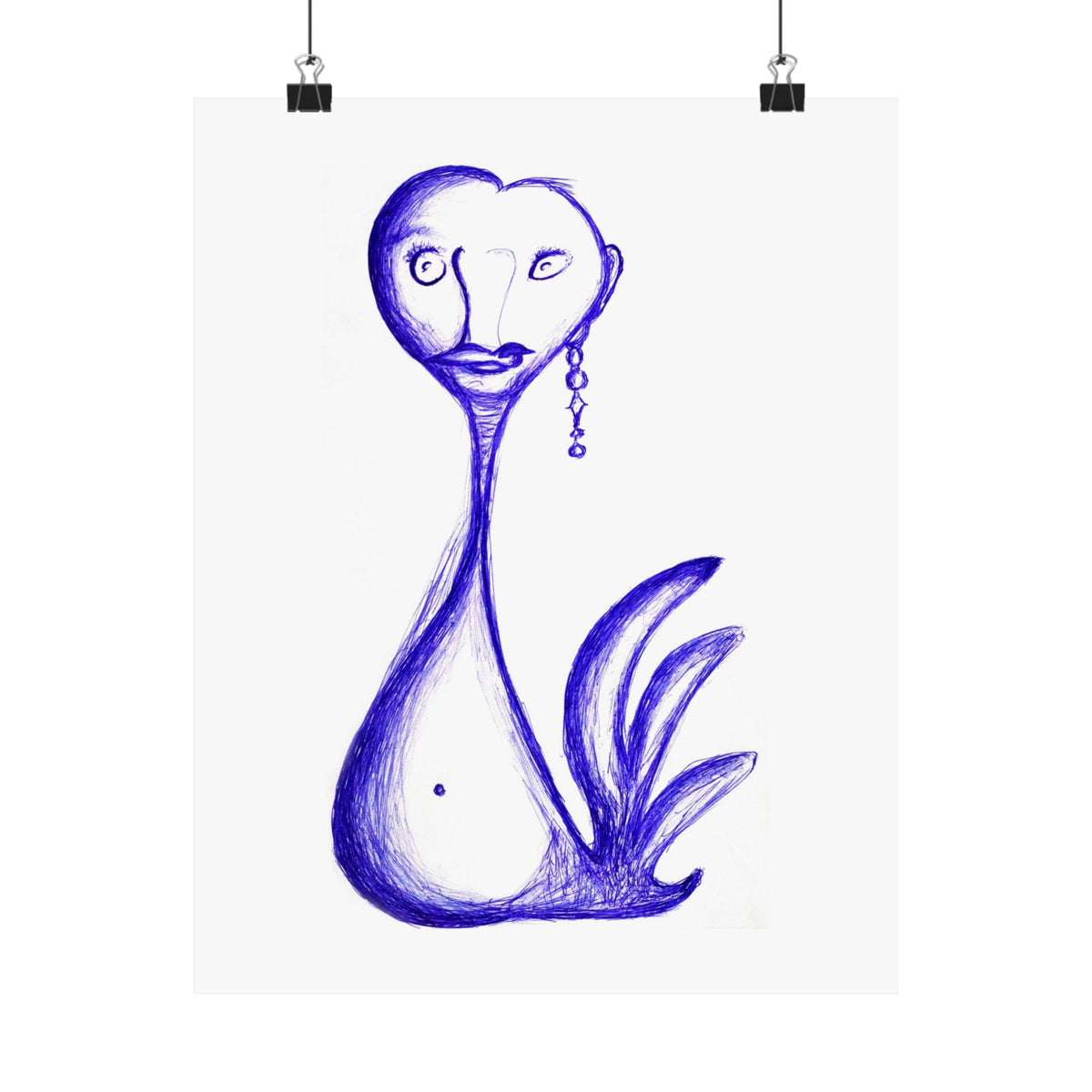 Gay Swan — drawing by Alex Frishberg