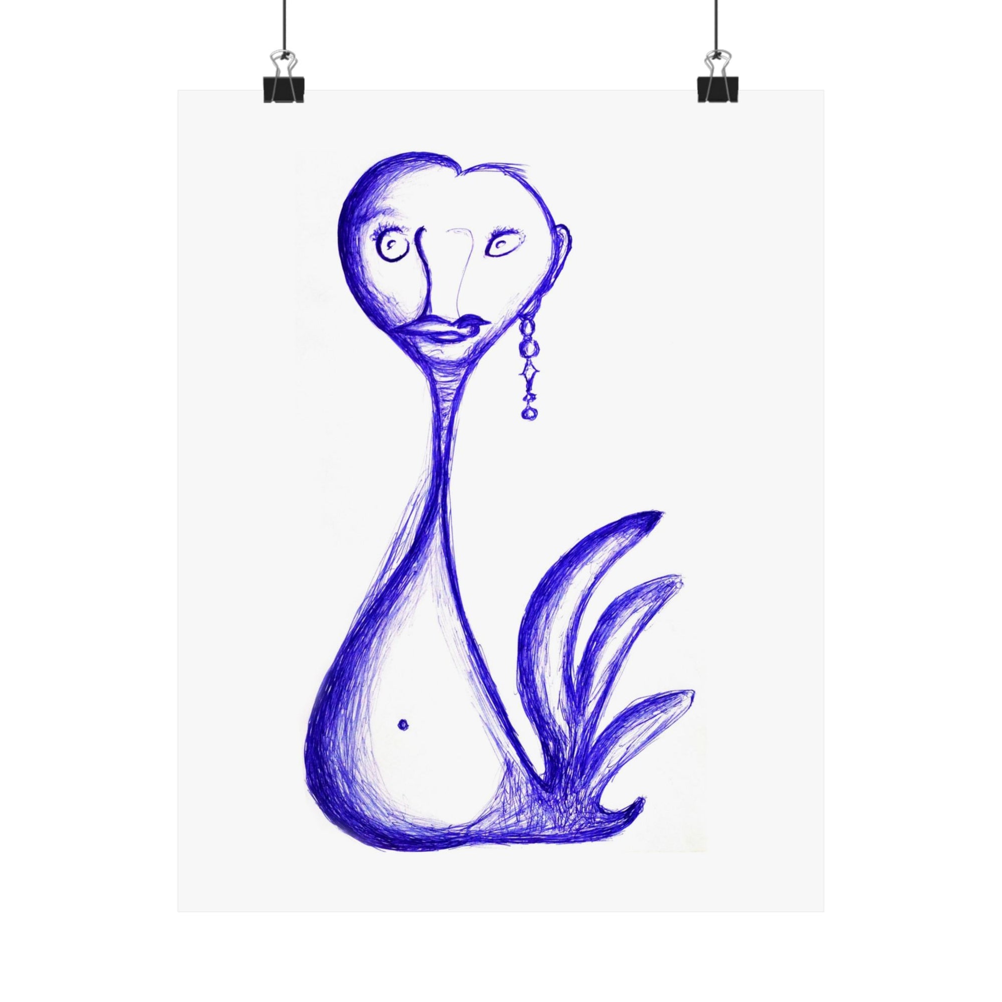Gay Swan — drawing by Alex Frishberg