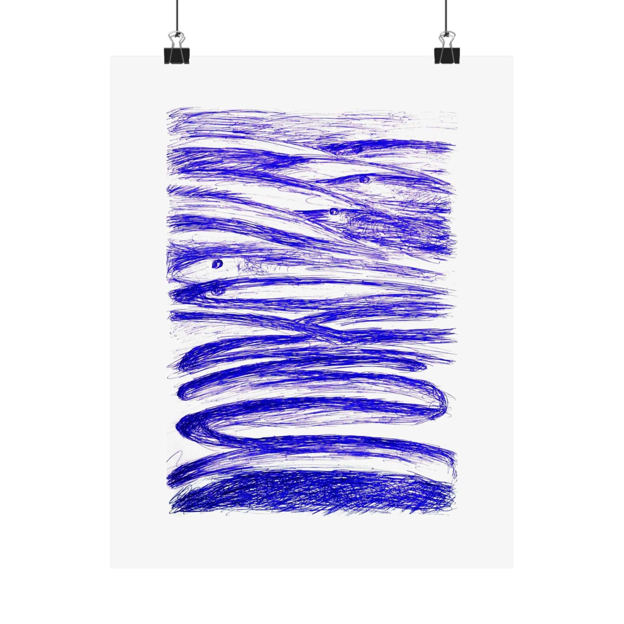 Salmon Run — drawing by Alex Frishberg