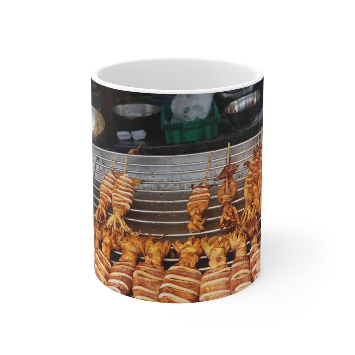 Scorpion Skewers Mug — by Alex Frishberg