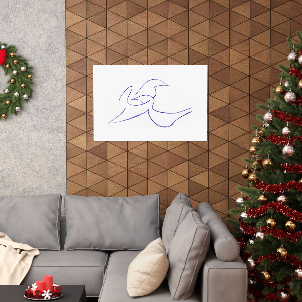 Two Doves in Love — drawing by Alex Frishberg