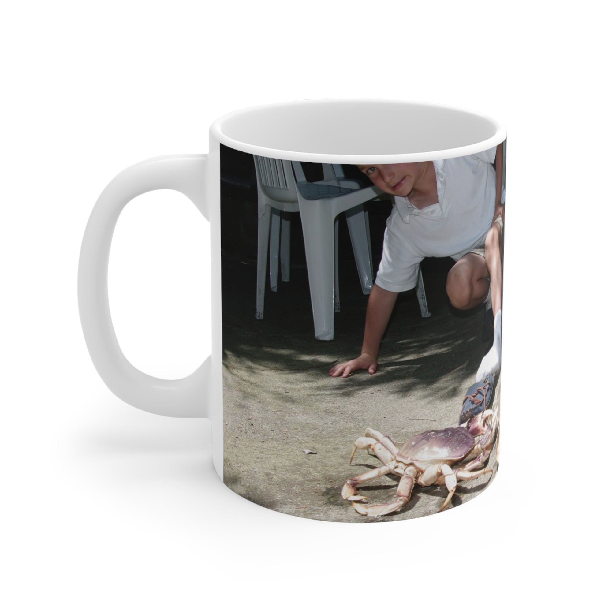 Danny and Crabs Mug — by Alex Frishberg