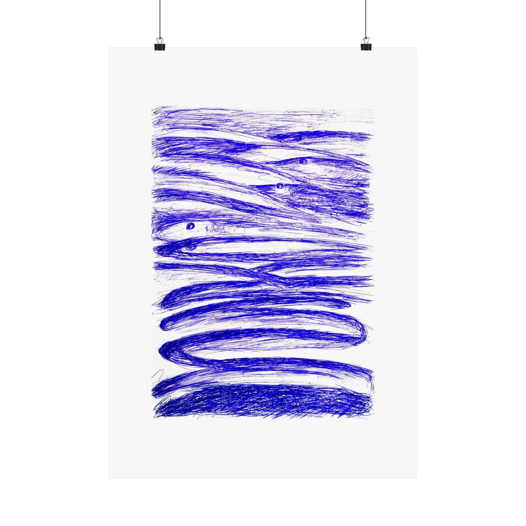 Salmon Run — drawing by Alex Frishberg