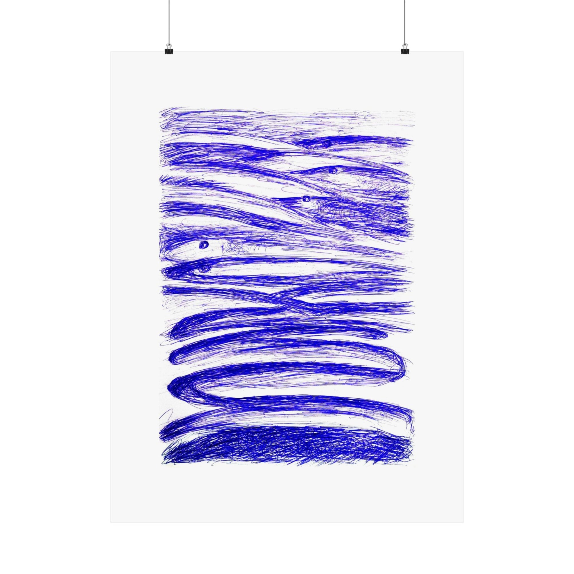 Salmon Run — drawing by Alex Frishberg
