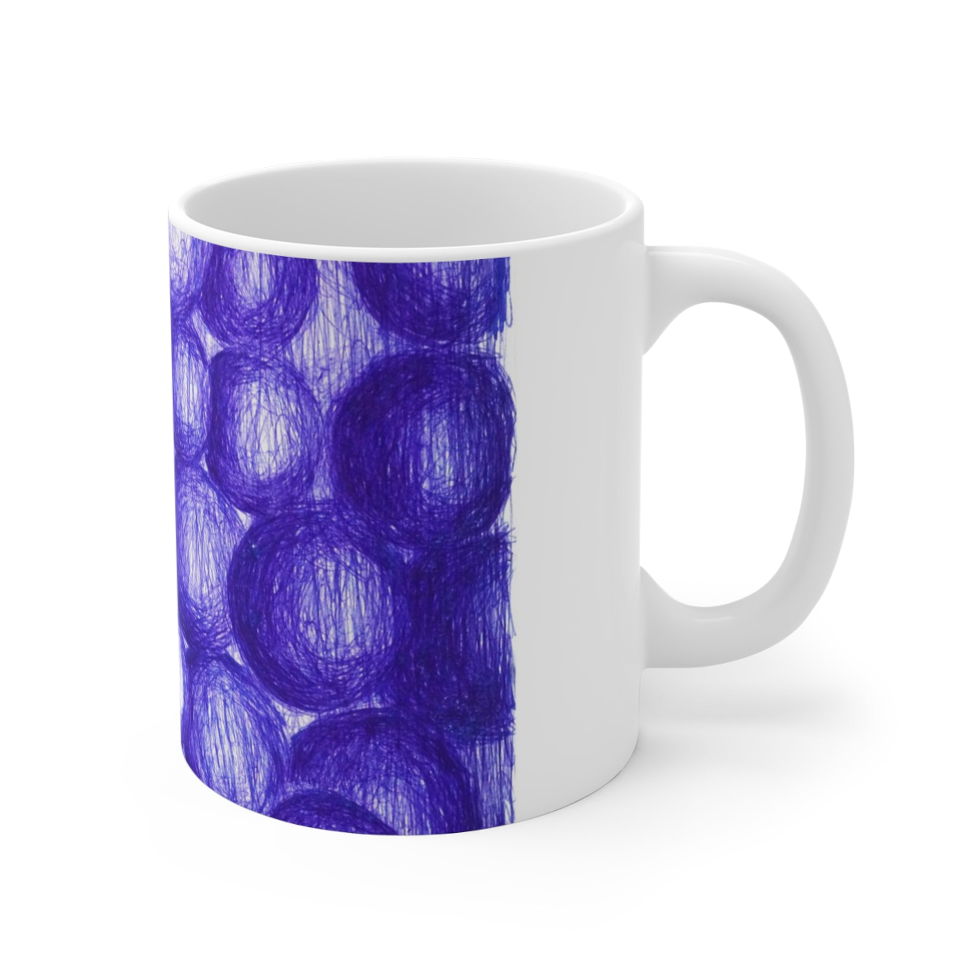 Blue Grapes Mug — by Alex Frishberg