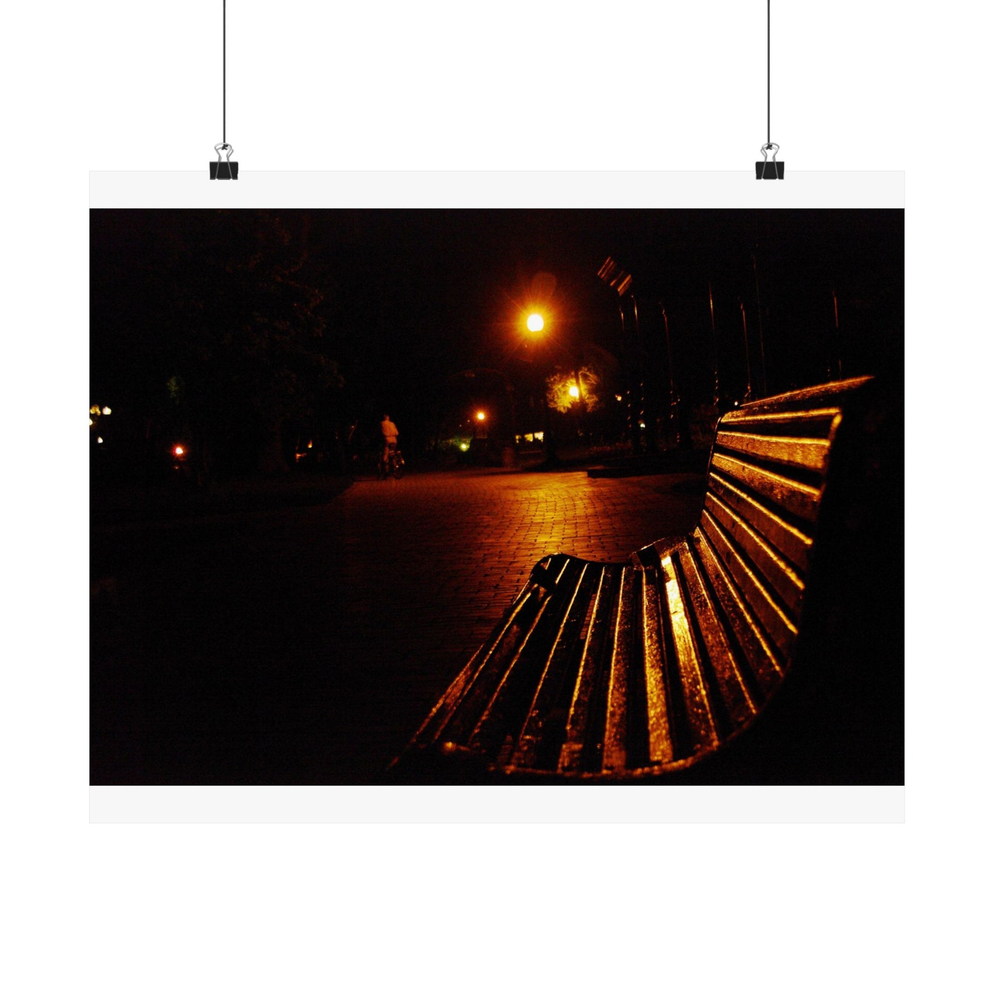 Night Bench — photograph by Alex Frishberg