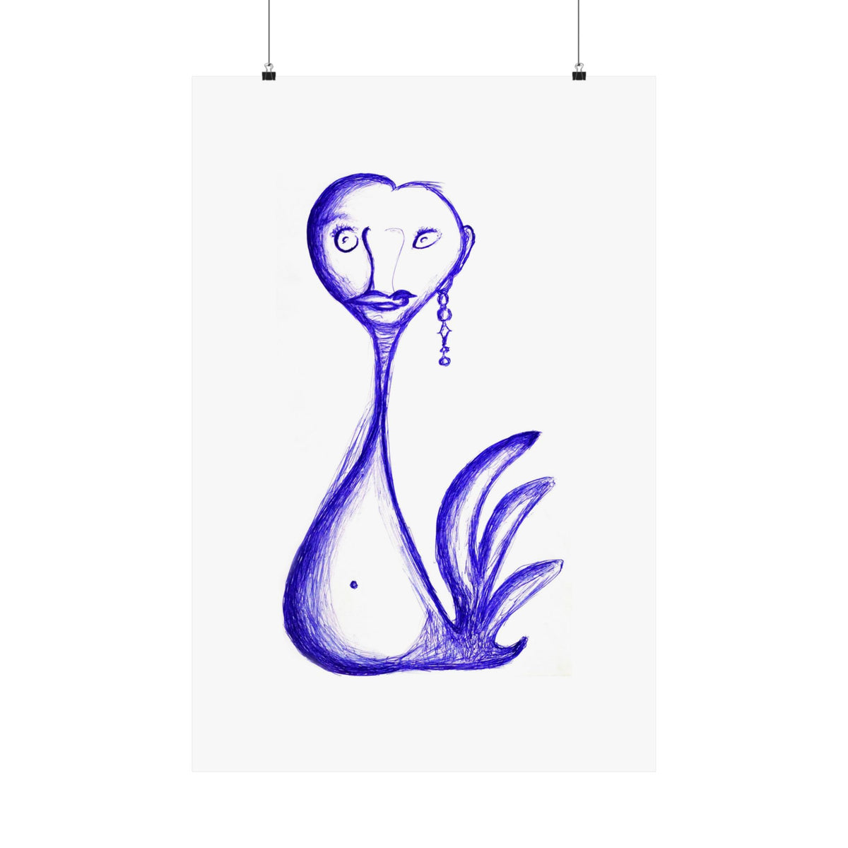 Gay Swan — drawing by Alex Frishberg