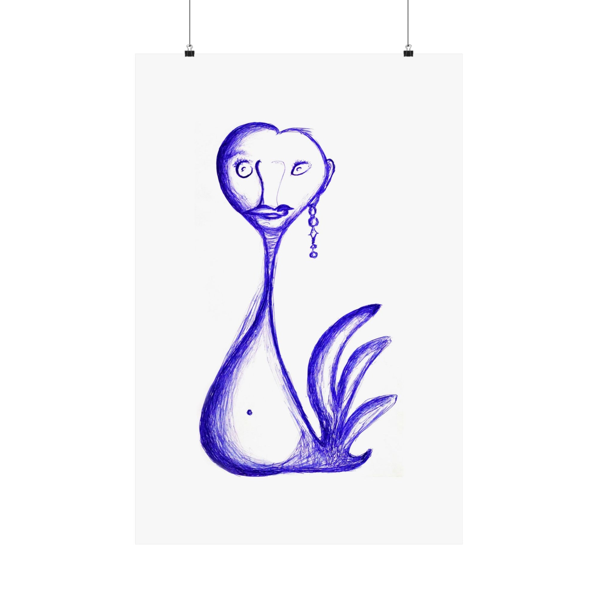 Gay Swan — drawing by Alex Frishberg
