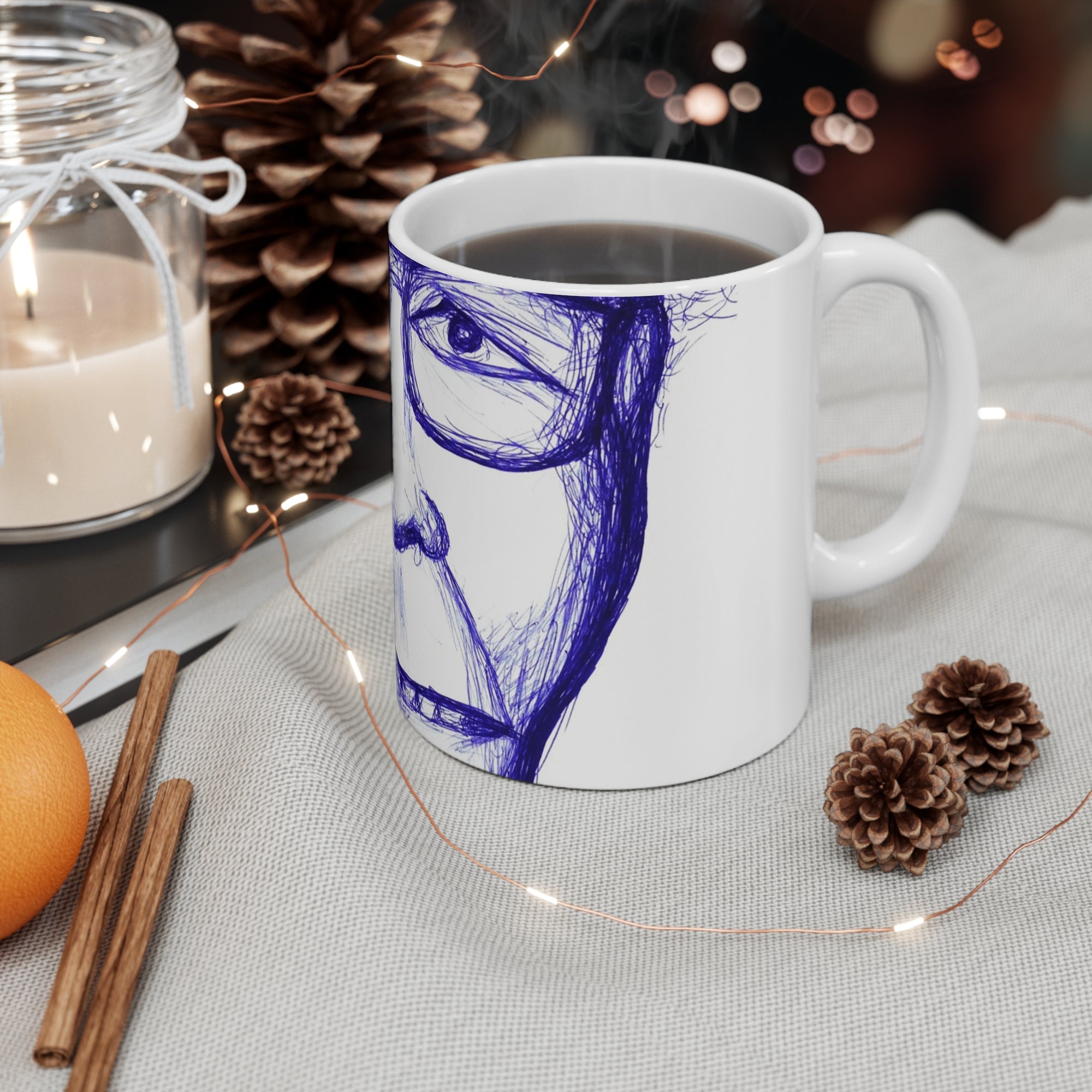 Tom Waits Mug — by Alex Frishberg
