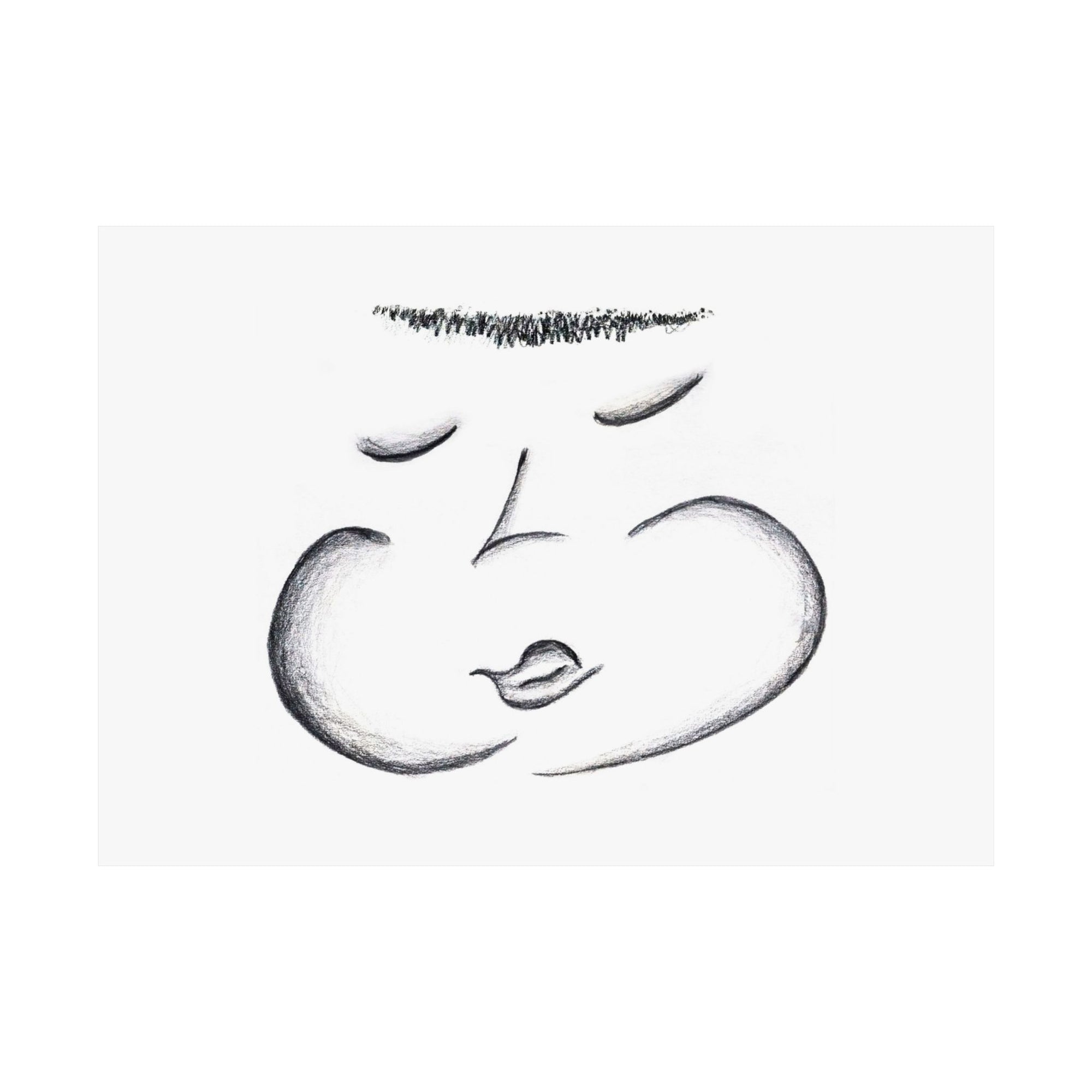 Sleeping Face — drawing by Alex Frishberg