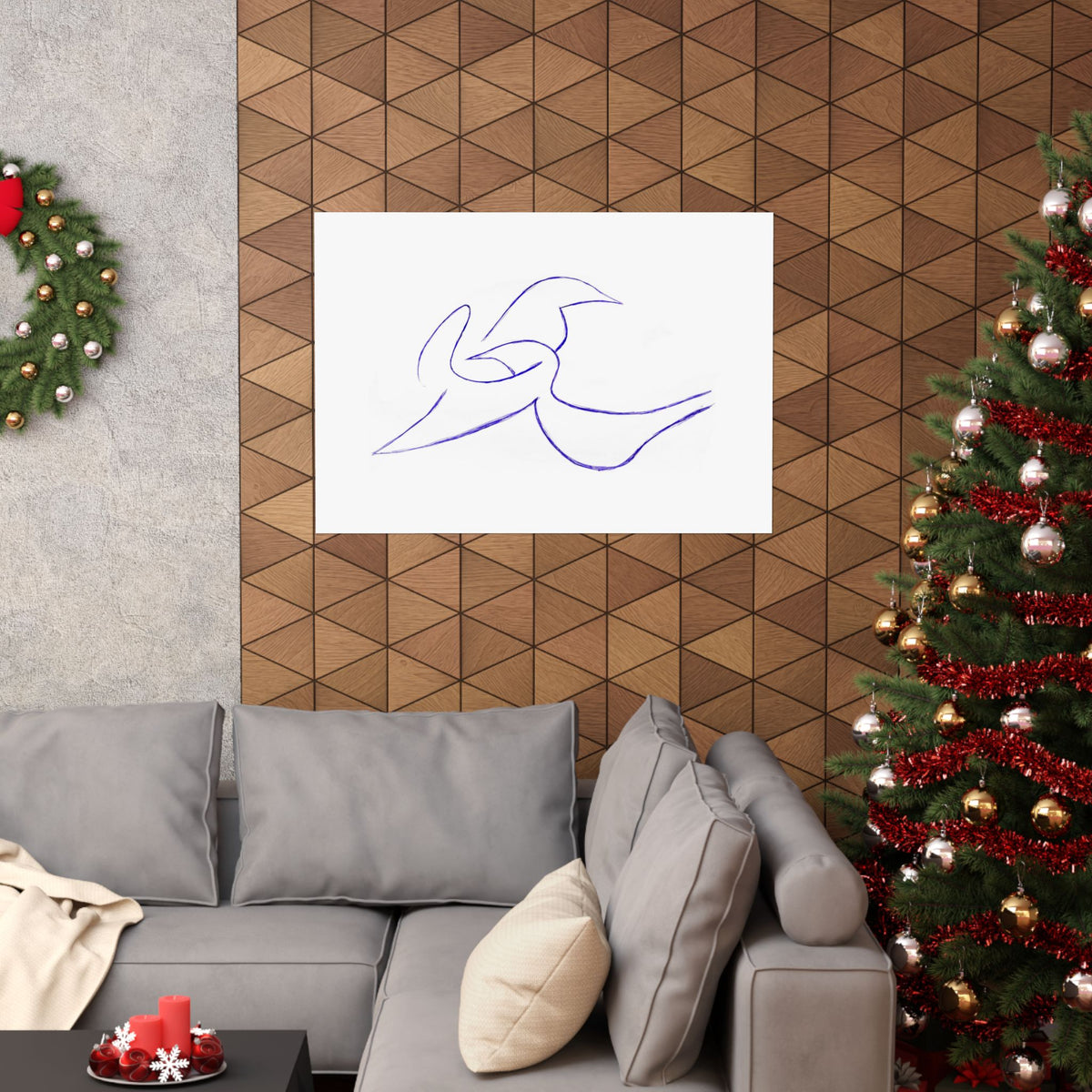 Two Doves in Love — drawing by Alex Frishberg
