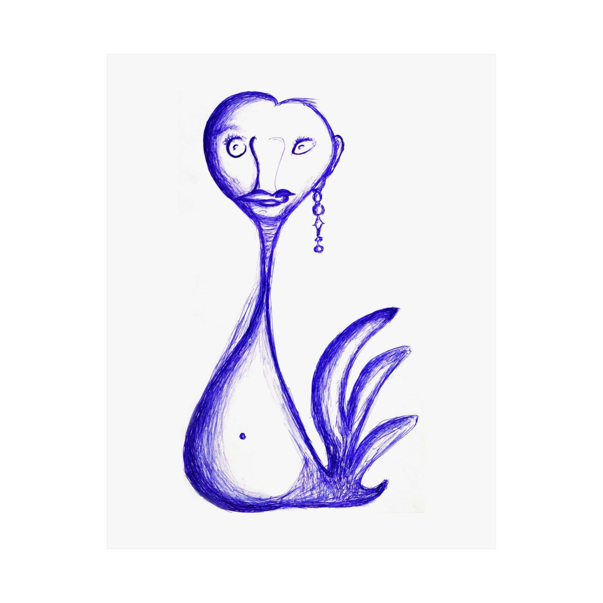 Gay Swan — drawing by Alex Frishberg