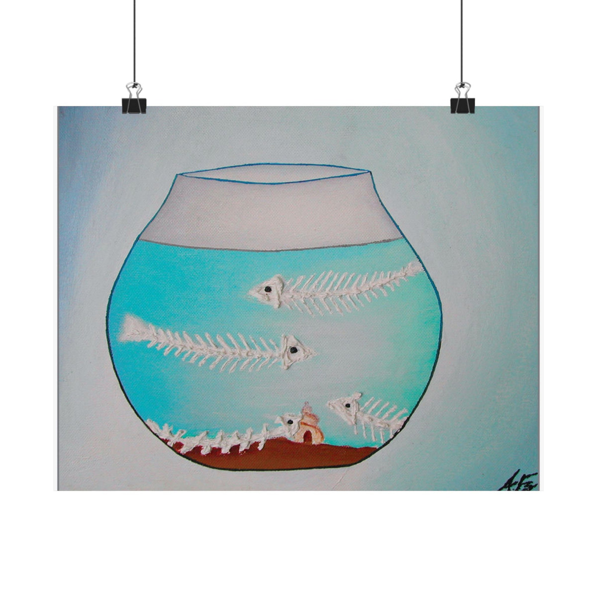 Fish in a Bowl, Part II — painting by Alex Frishberg