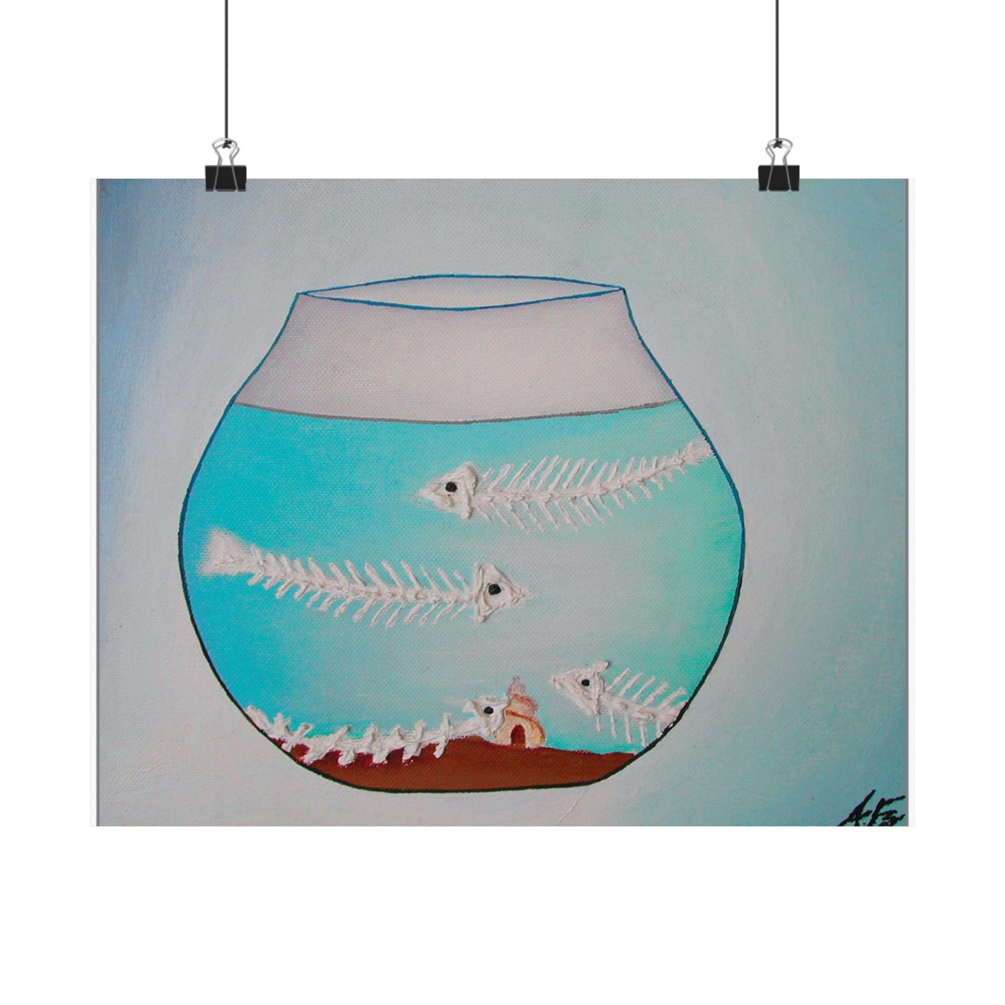 Fish in a Bowl, Part II — painting by Alex Frishberg
